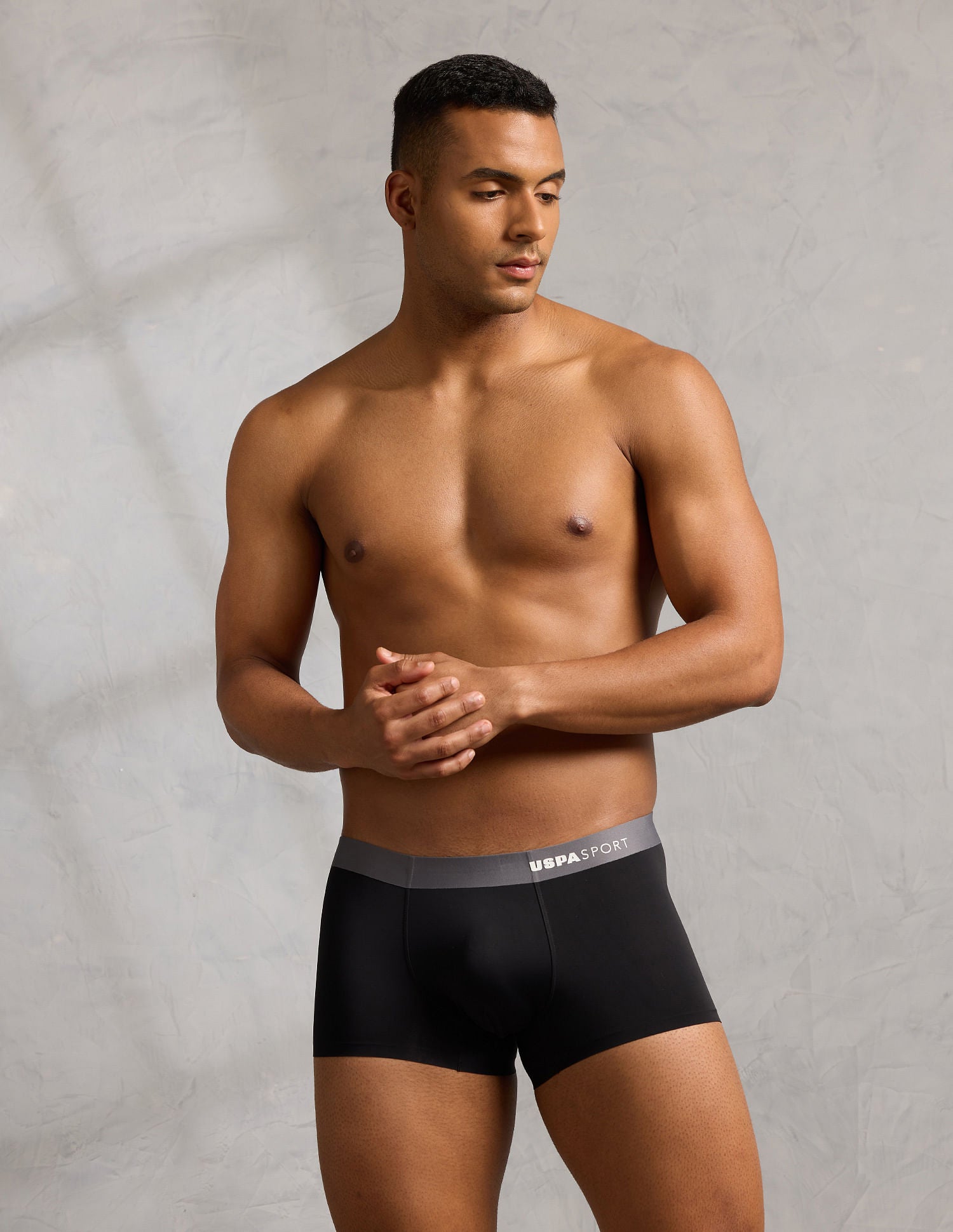 Micro Fibre Seamless Ultra-Light Trunk Black - U.S. POLO ASSN. | Large