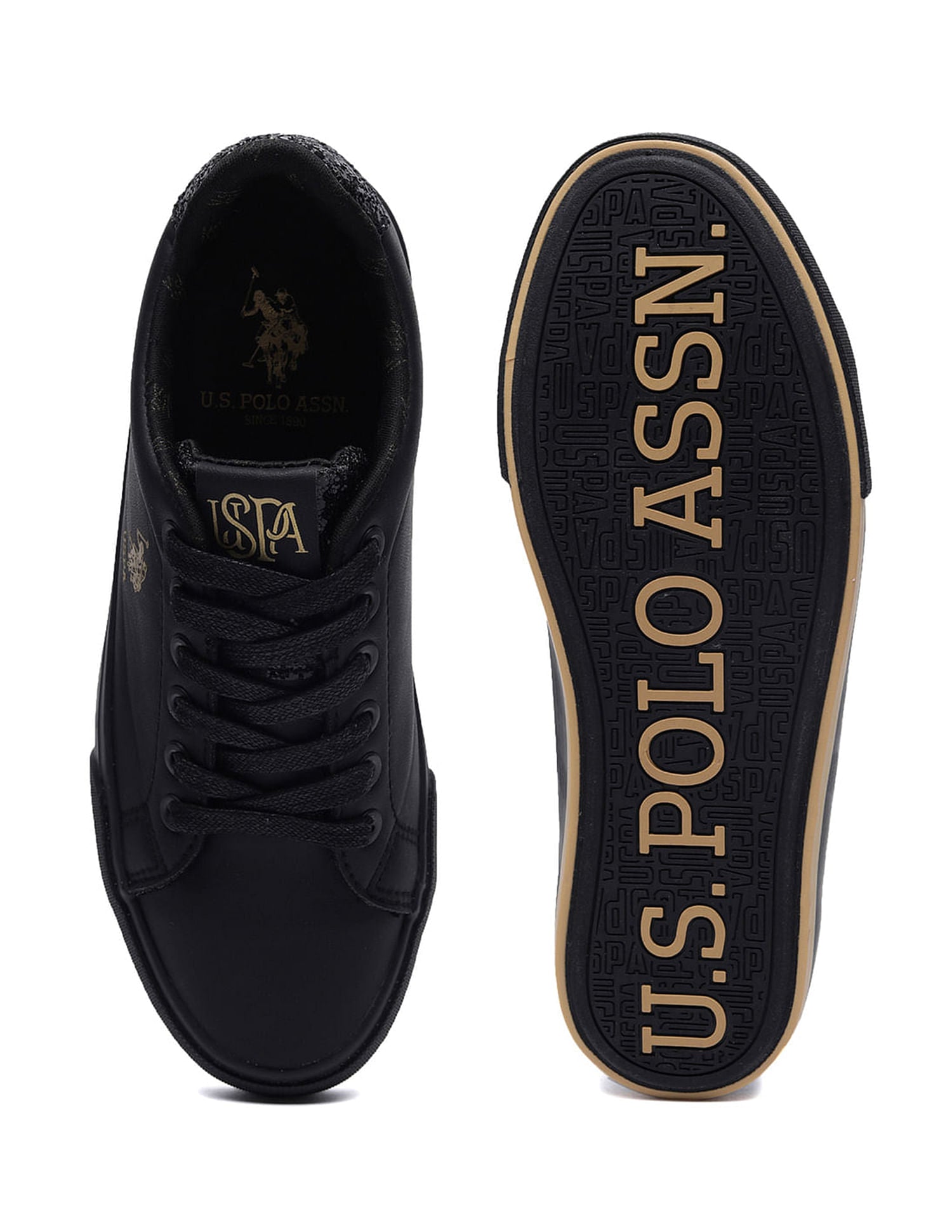 Women Solid Logo Beverly 2.0 Sneakers Black - U.S. POLO ASSN. | Large