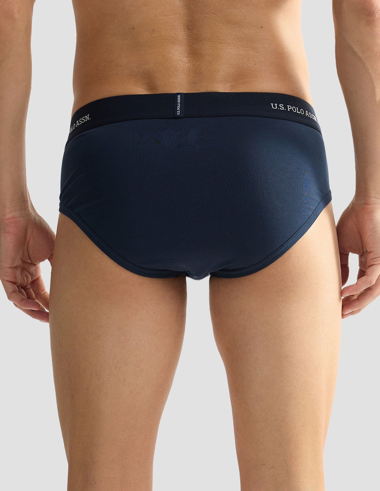 Elasticized Waist OEB11 Briefs - Pack Of 2 Navy and Weathervane - U.S. POLO ASSN. | Large