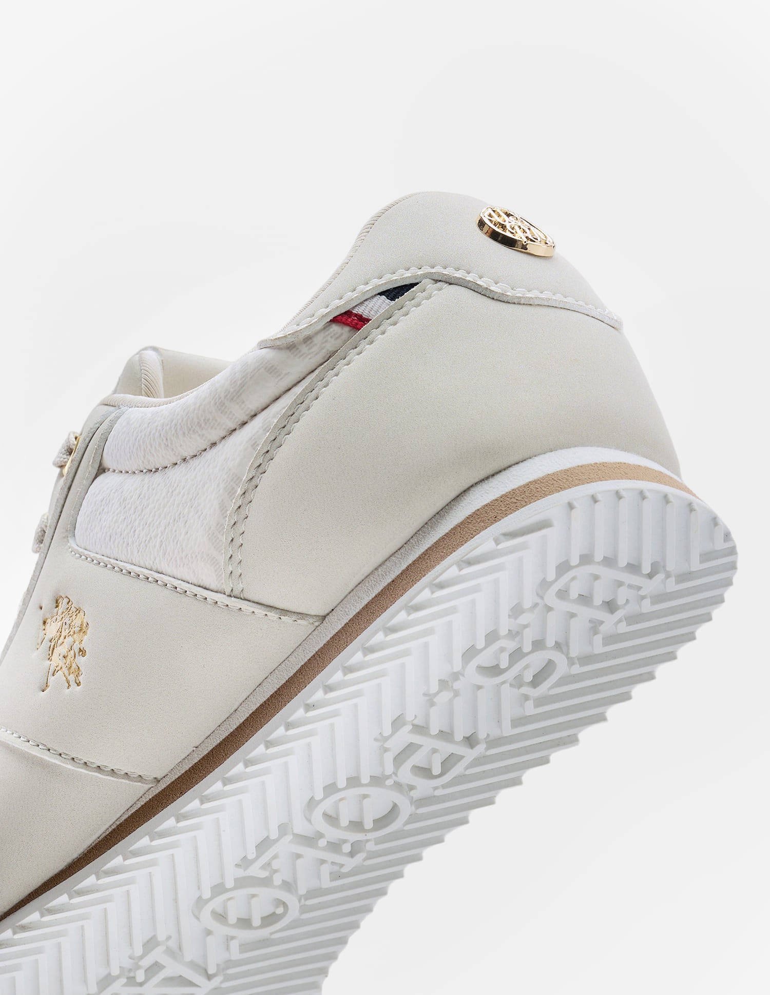 Zairan Light Weight Monogram Printed Sneakers Grey - U.S. Polo Assn. India | Large