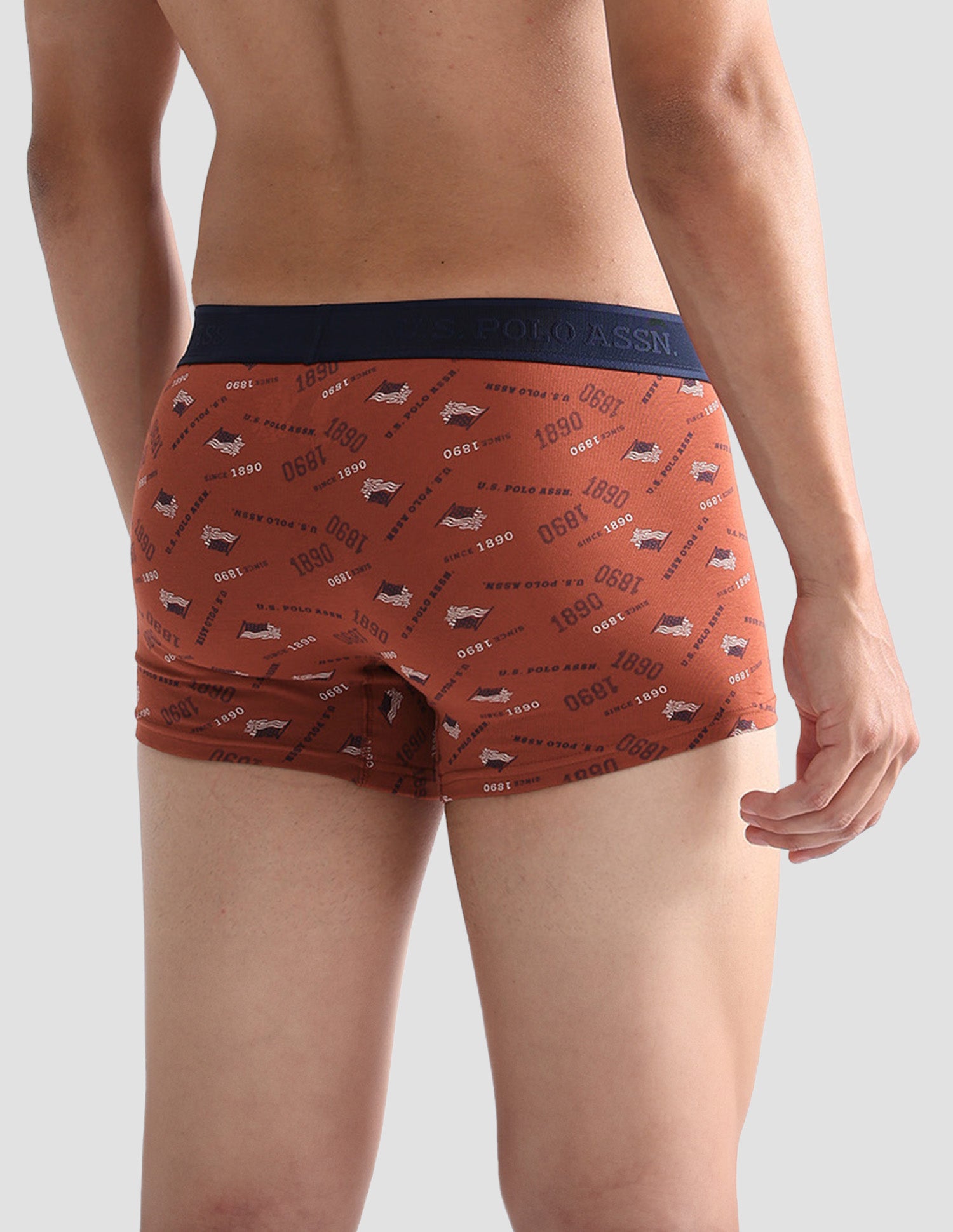 Brand Printed OET16 Trunks - Pack Of 2 Grisaille and Picante - U.S. POLO ASSN. | Large