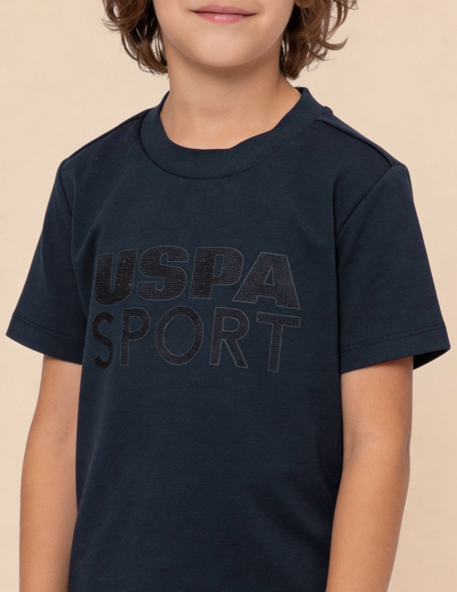 Brand Embellished Regular Fit T-Shirt Teal - U.S. Polo Assn. India | Large