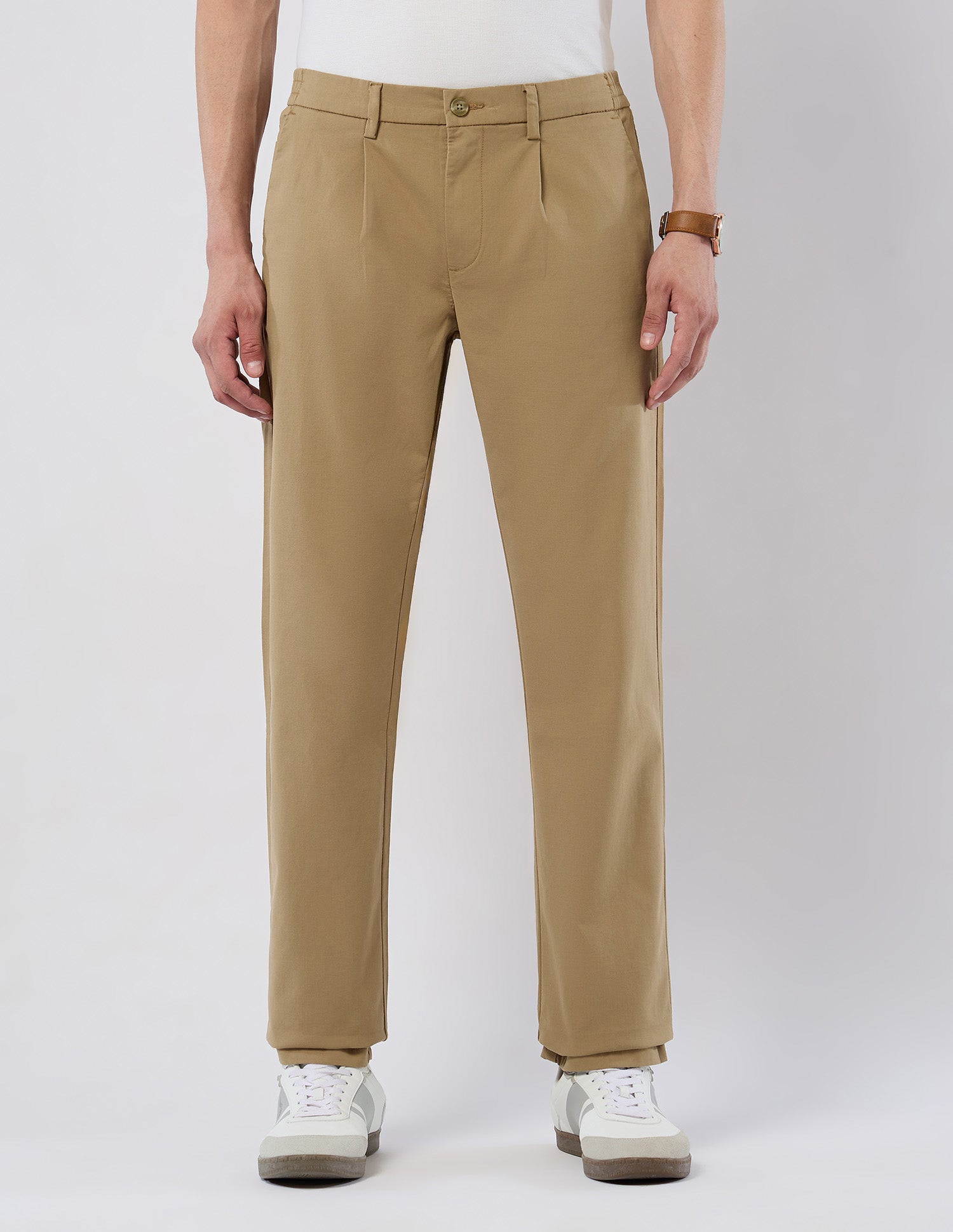 Mid Rise Denver Slim Fit Trousers Khaki - U.S. POLO ASSN. | Large