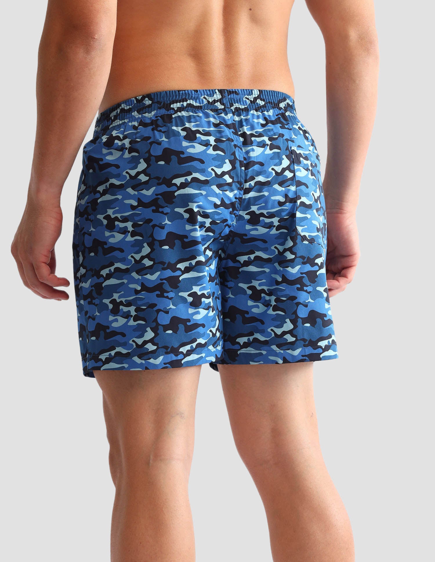 Camouflage Printed Cotton OEX10 Boxers - Pack Of 2 Navy Camo and Navy - U.S. POLO ASSN. | Large