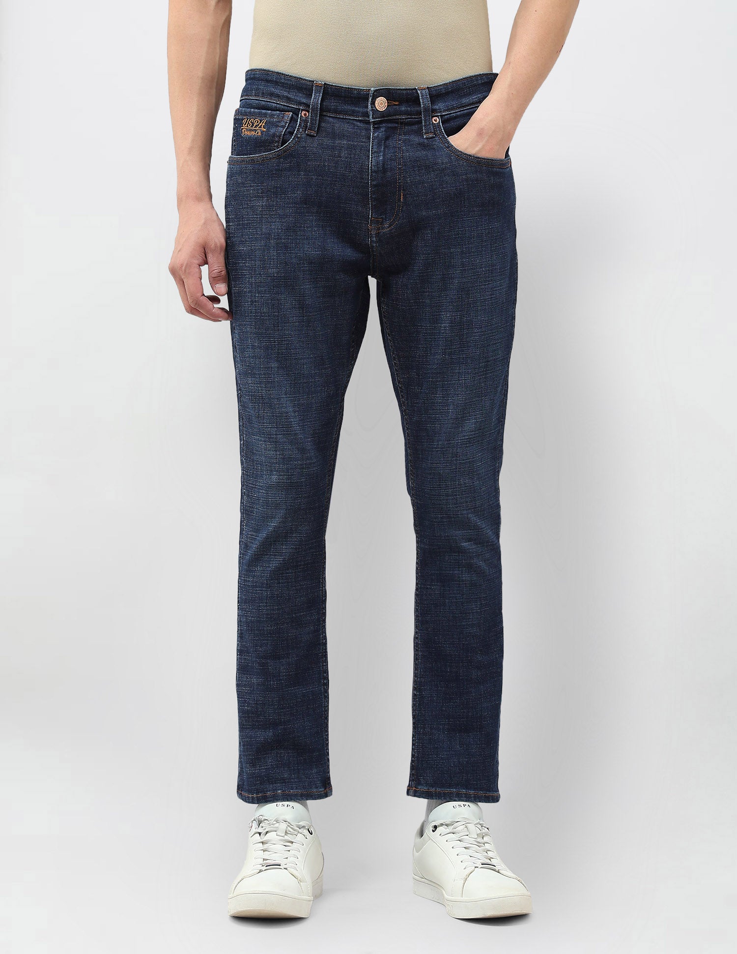 Henry Tapered Fit Blue Jeans Dark Blue - U.S. Polo Assn. India | Large