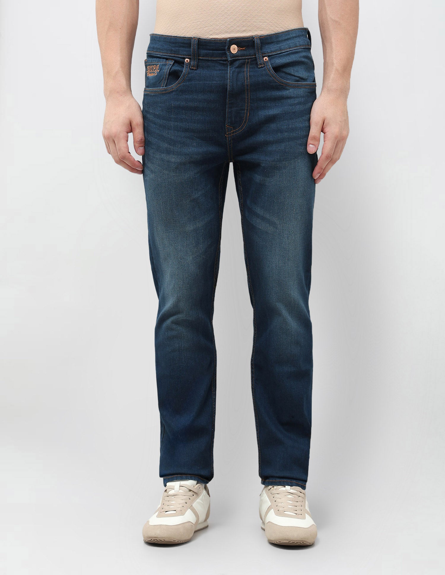 Harold Slim Straight Fit Blue Jeans Indigo - U.S. Polo Assn. India | Large