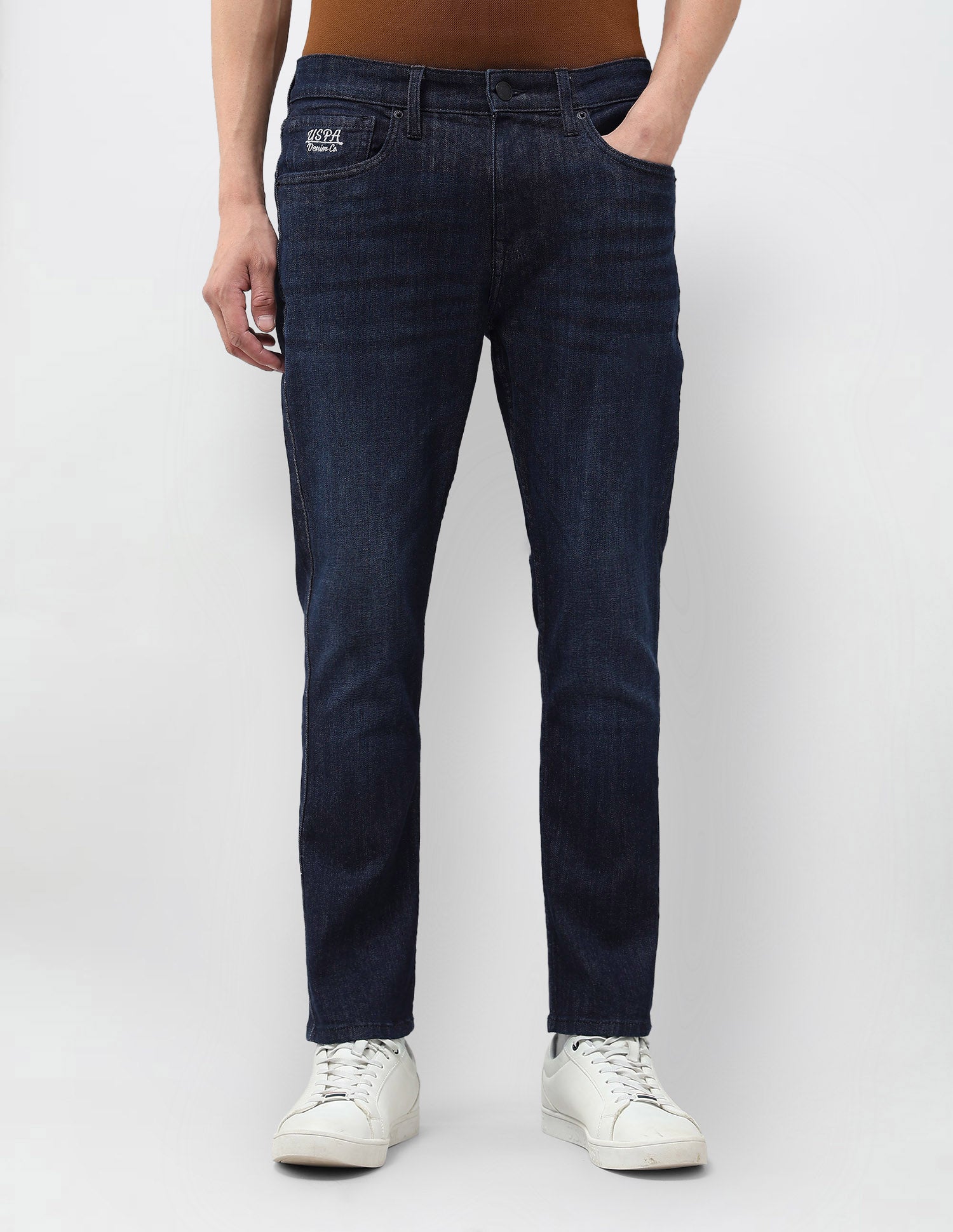 Henry Tapered Fit Blue Jeans Dark Blue - U.S. POLO ASSN. | Large