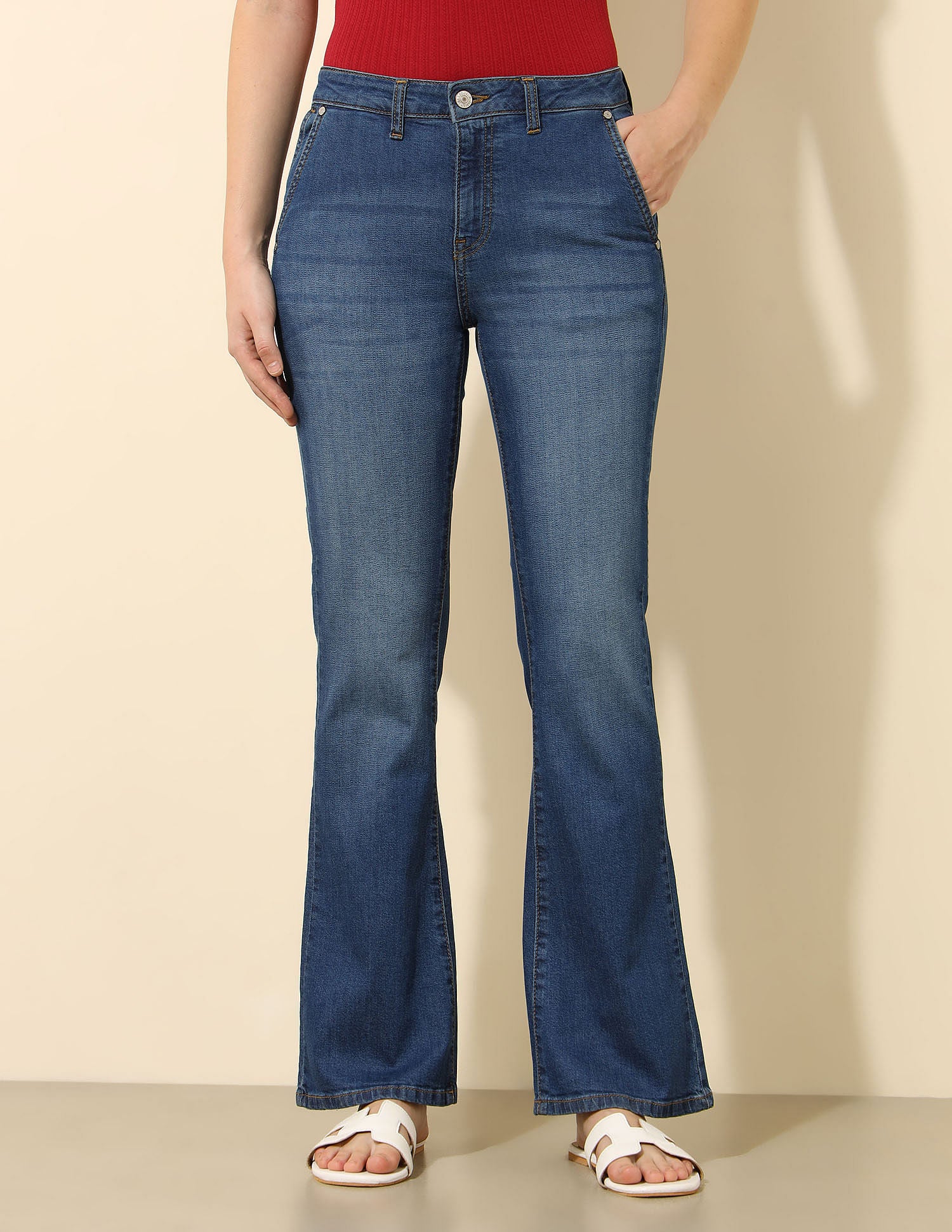 Mid Rise Bootcut Jeans Blue - U.S. POLO ASSN. | Large