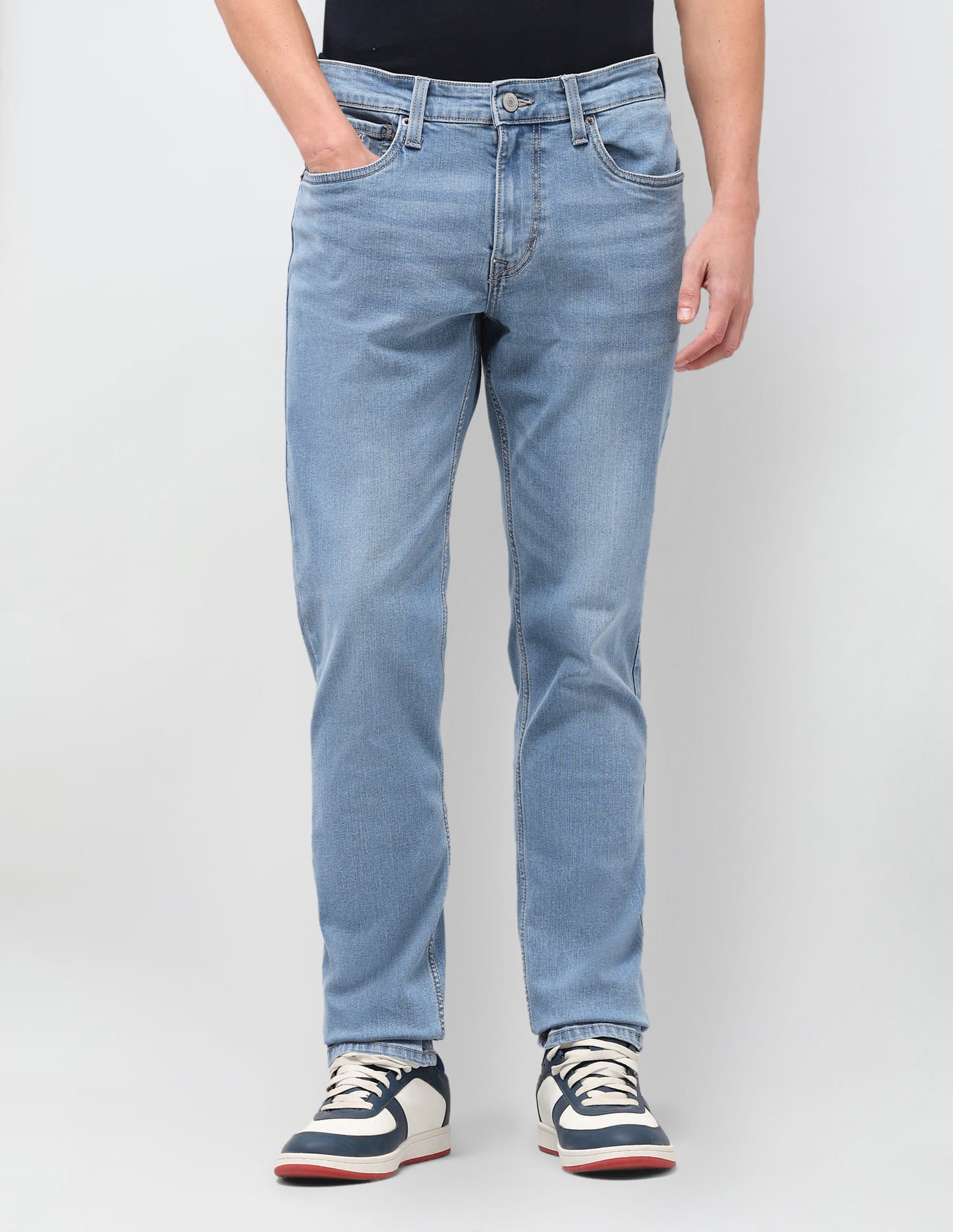 Solid Slim Fit Jeans Blue - U.S. Polo Assn. India | Large