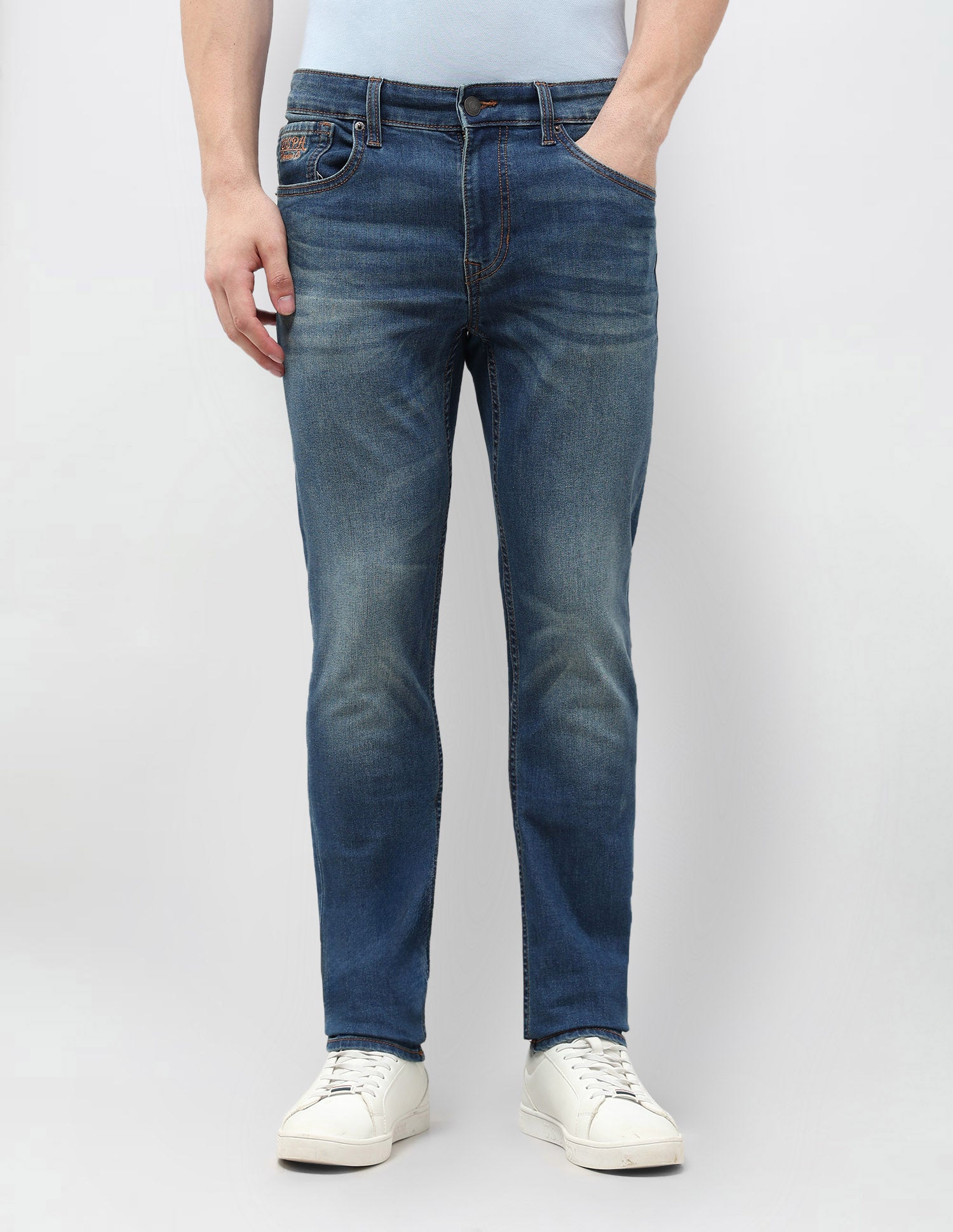 Brandon Slim Tapered Fit Blue Jeans Indigo - U.S. POLO ASSN. | Large