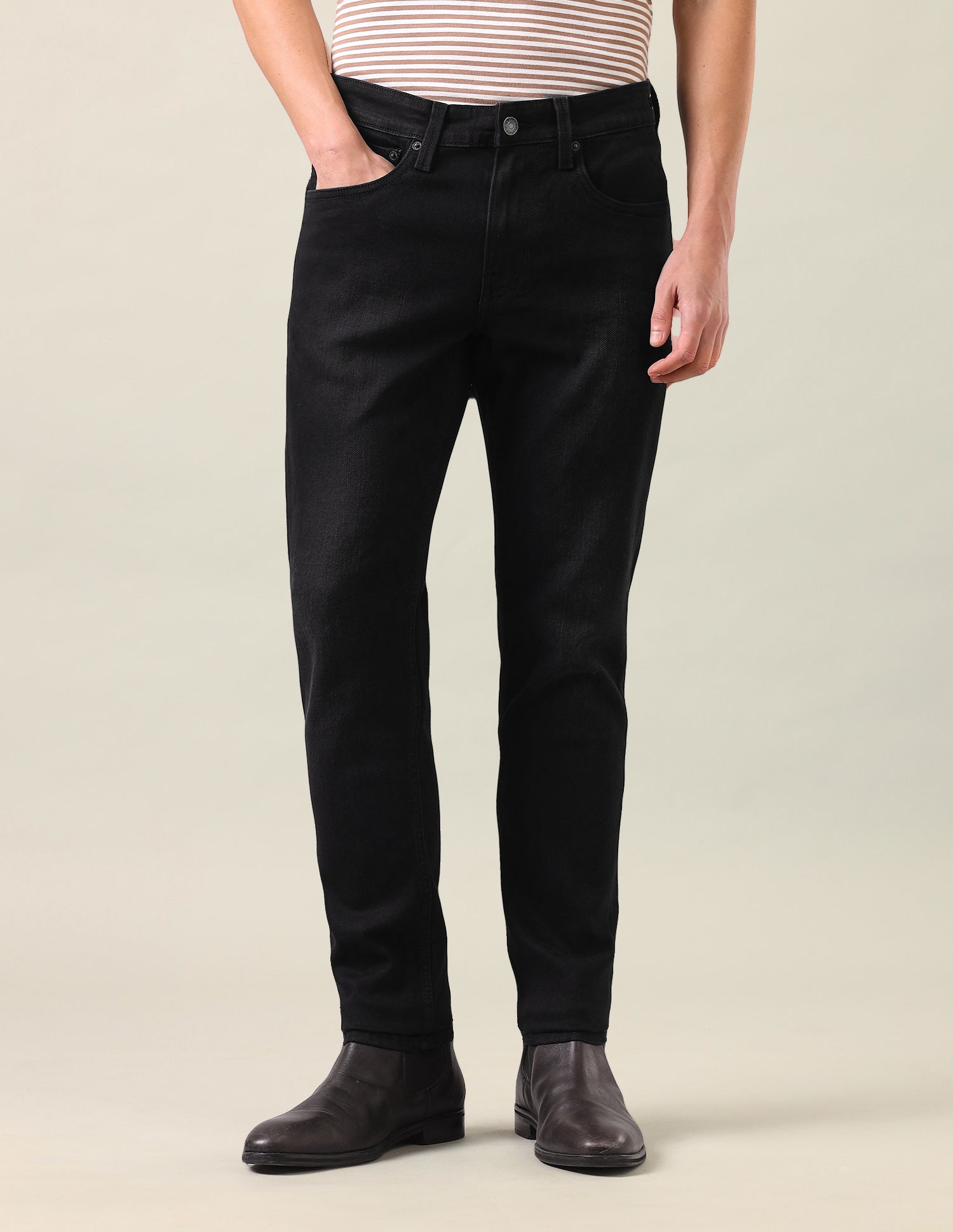 Brandon Slim-Tapered Fit Black Jeans Black - U.S. Polo Assn. India | Large