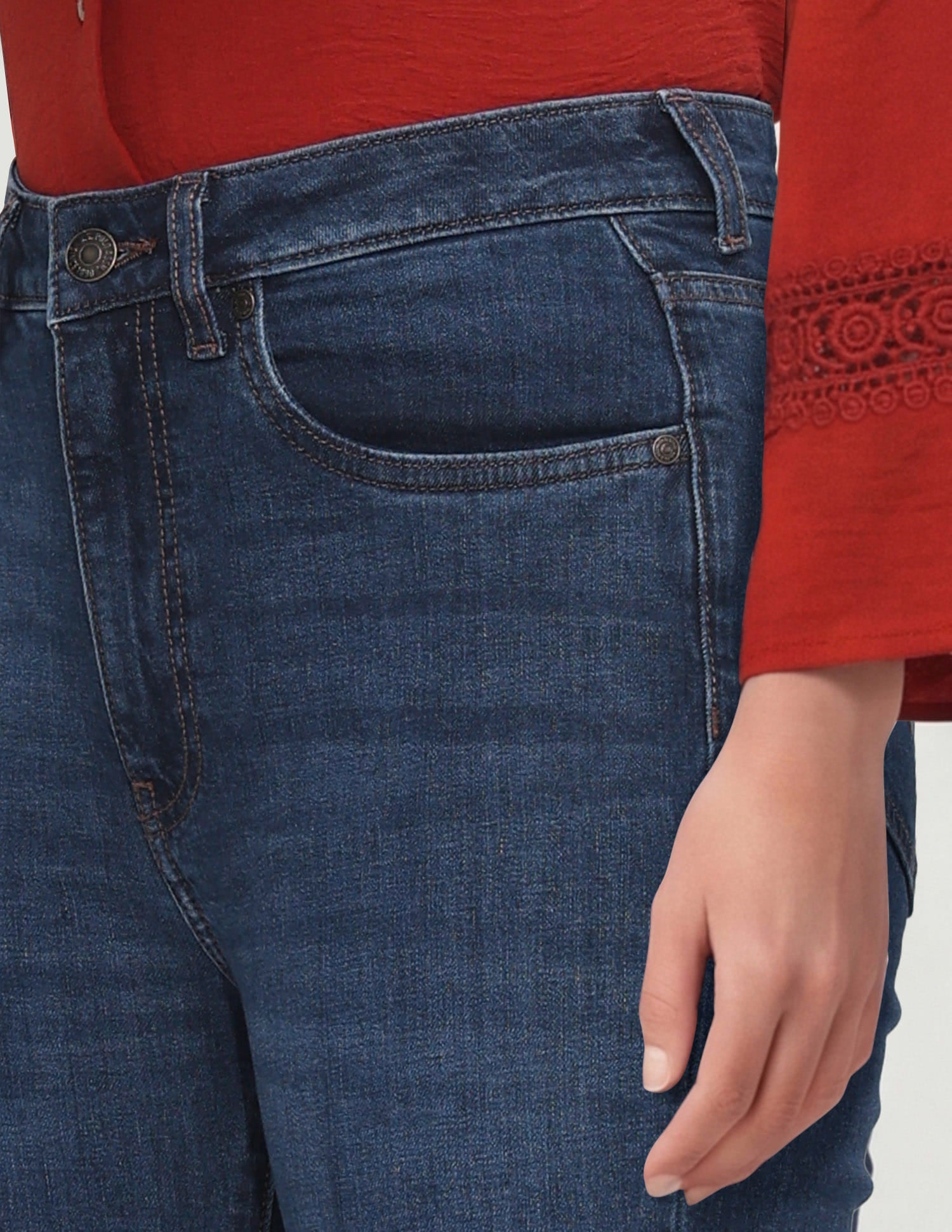 High Rise Bootcut Jeans Blue - U.S. Polo Assn. India | Large