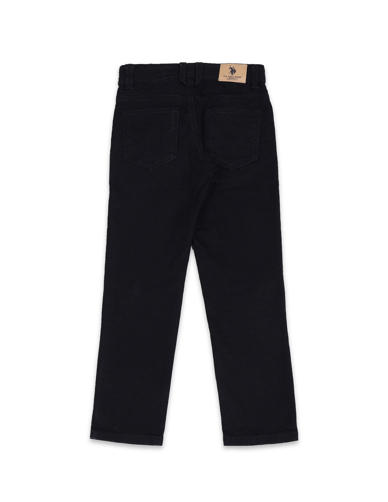 Slim Fit Dark Washed Jeans Black - U.S. Polo Assn. India | Large