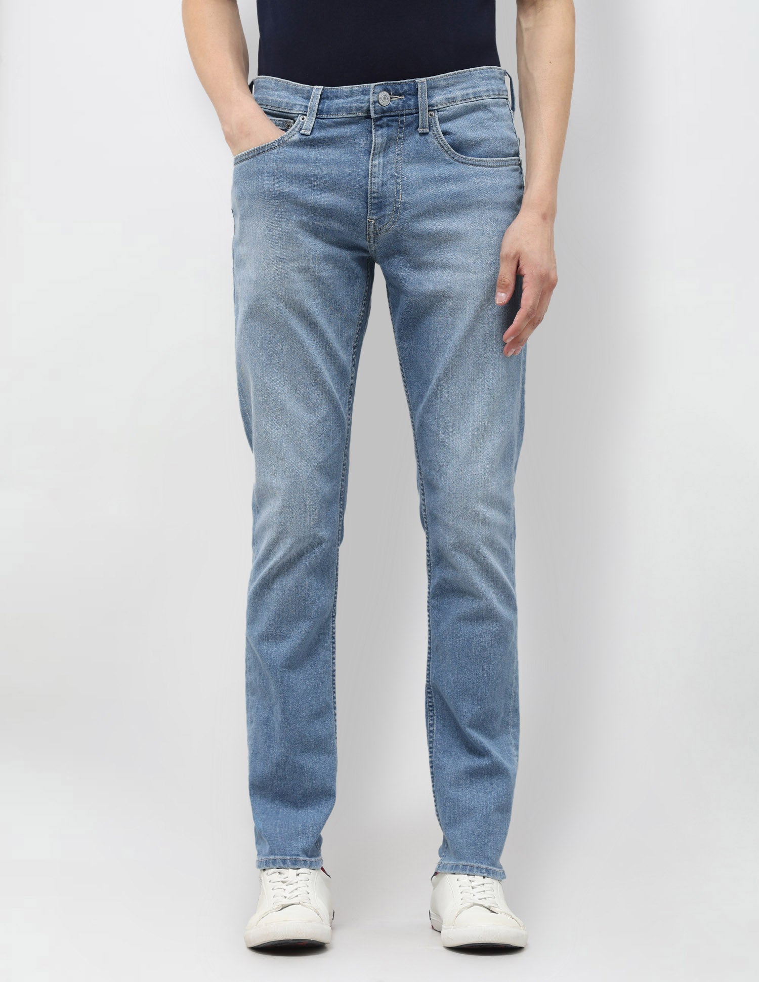 Brandon Slim Tapered Fit Blue Jeans Blue - U.S. POLO ASSN. | Large