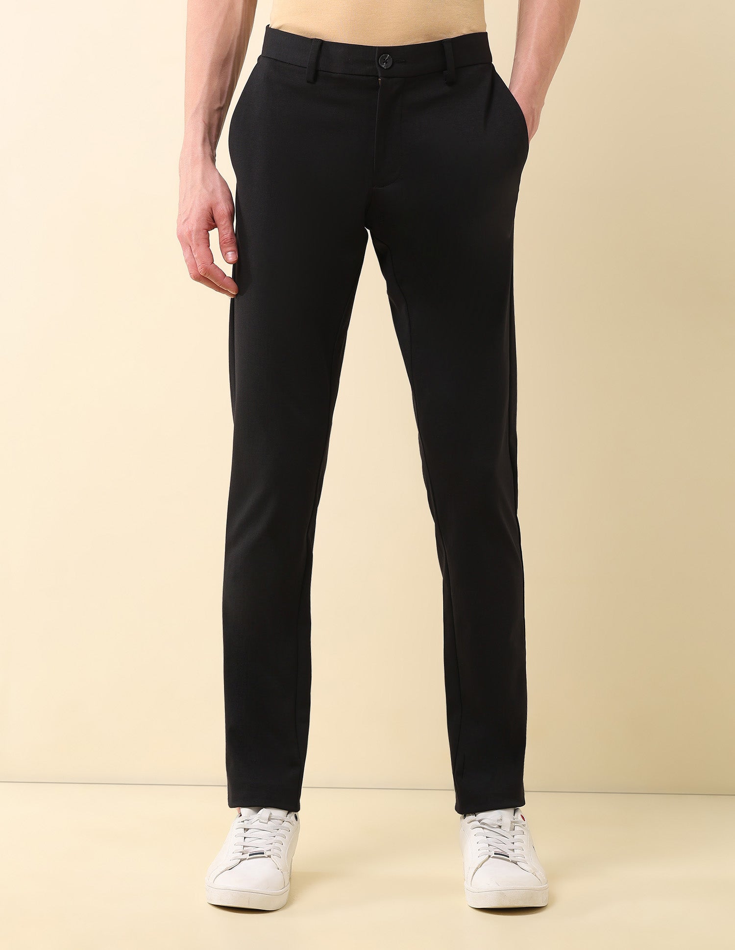 Mid Rise Austin Slim Fit Trousers Black - U.S. POLO ASSN. | Large