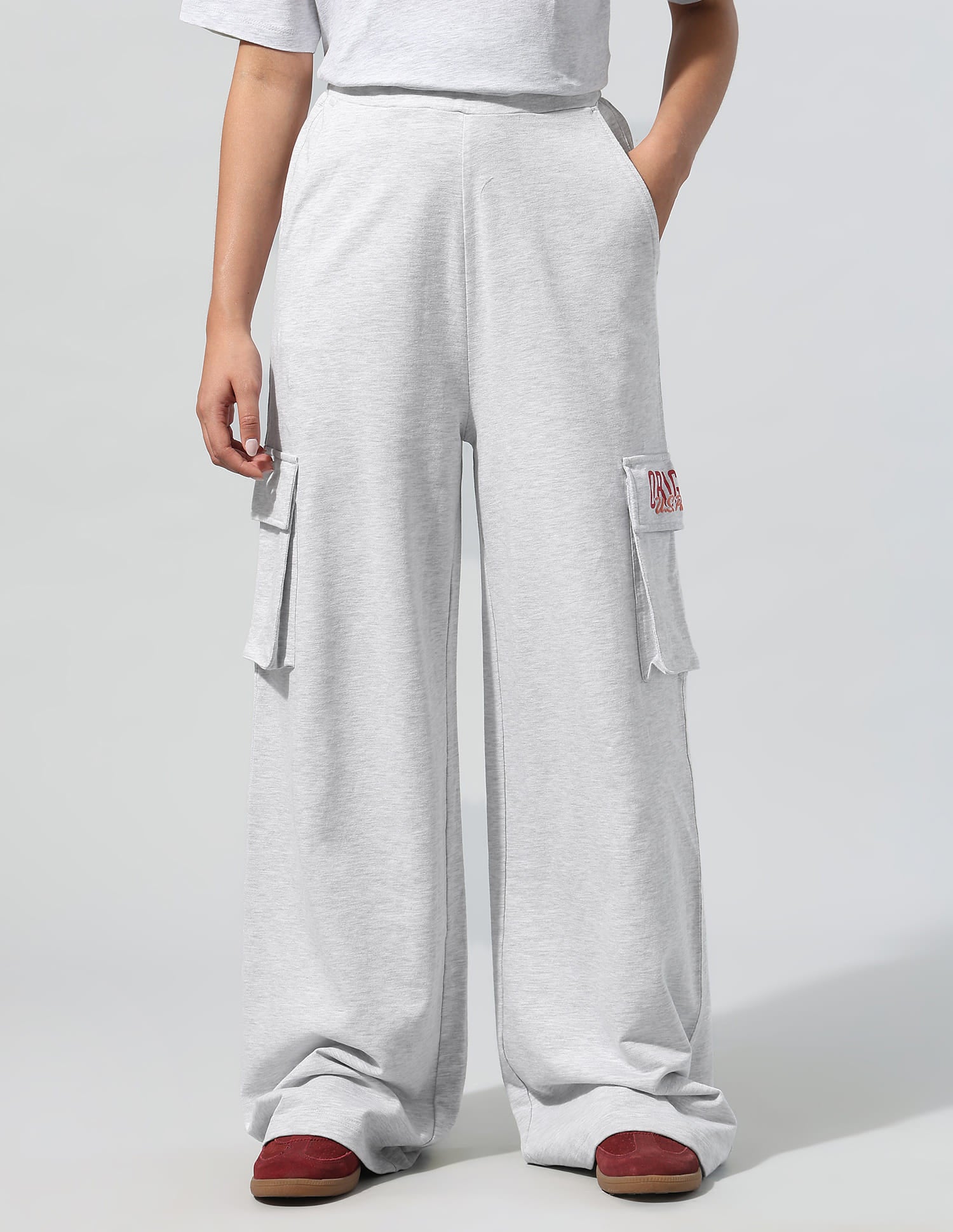 Baggy Cargo Trousers Grey - U.S. Polo Assn. India | Large