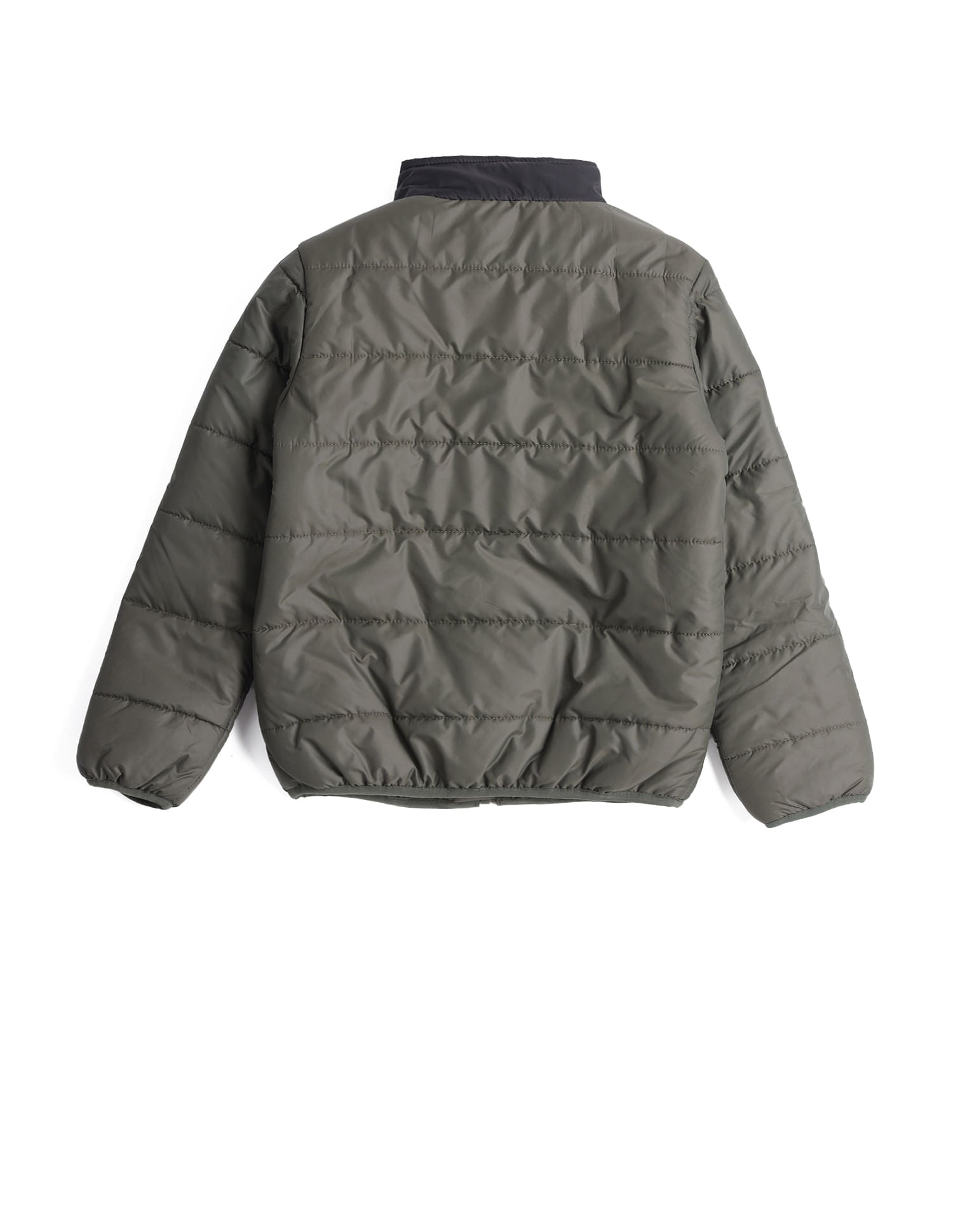 Boys Solid Stand Collar Jacket Medium Green - U.S. POLO ASSN. | Large