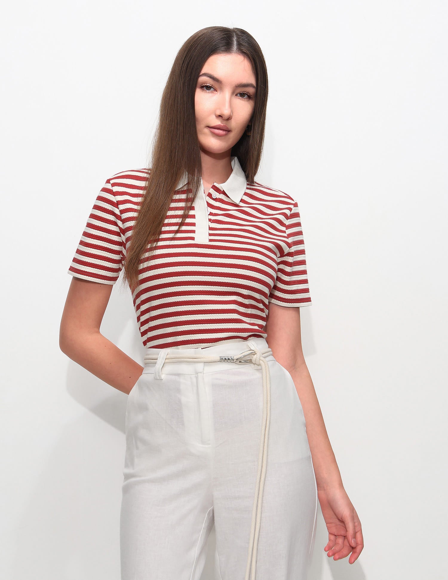 Striped Textured Polo Shirt Multi-colour - U.S. Polo Assn. India | Large