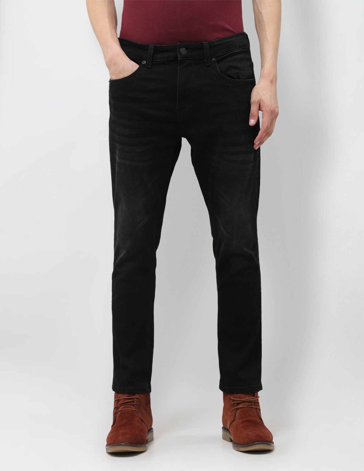 Henry Tapered Fit Black Jeans Black - U.S. Polo Assn. India | Large