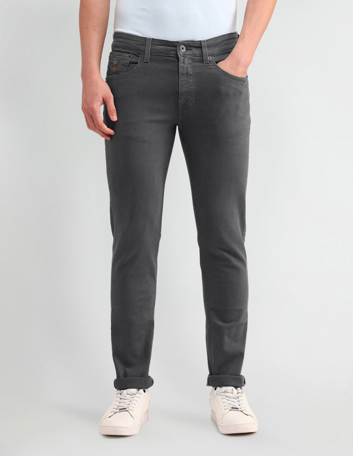 Brandon Slim tapered Fit Jeans Black - U.S. Polo Assn. India | Large