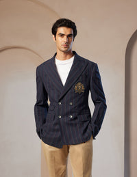Pacho X Crest Logo Double Breasted Jacket