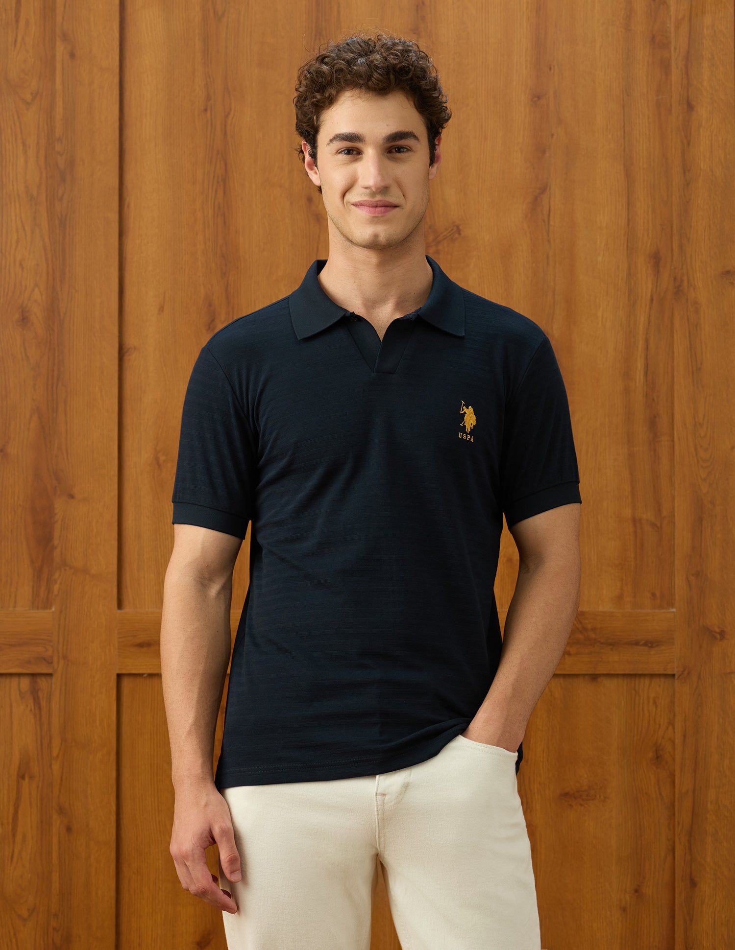 Slim Fit Elvenado Polo Shirt Navy - U.S. Polo Assn. India | Large