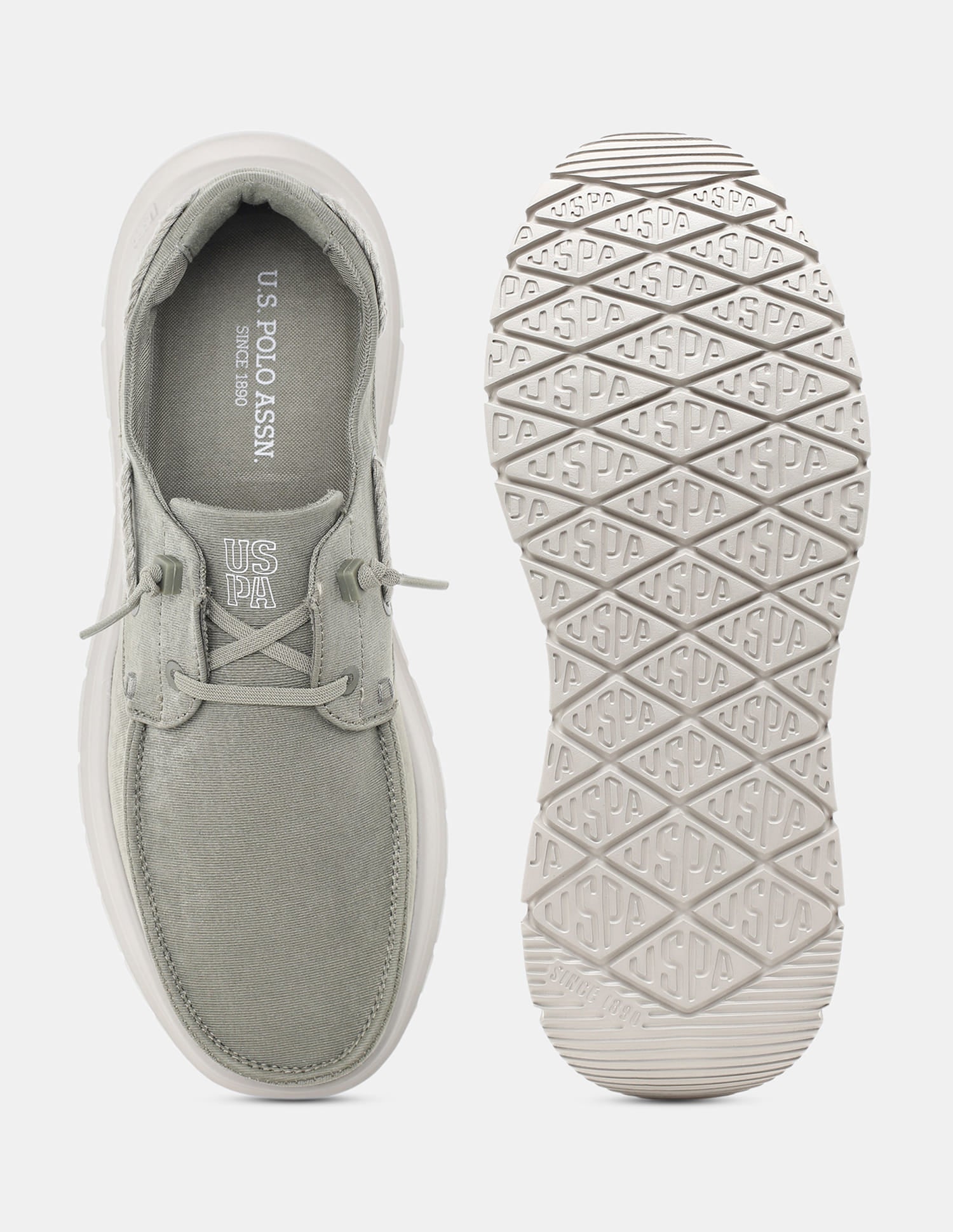 Round Toe Slip Ons Ciro Sneakers Olive - U.S. Polo Assn. India | Large