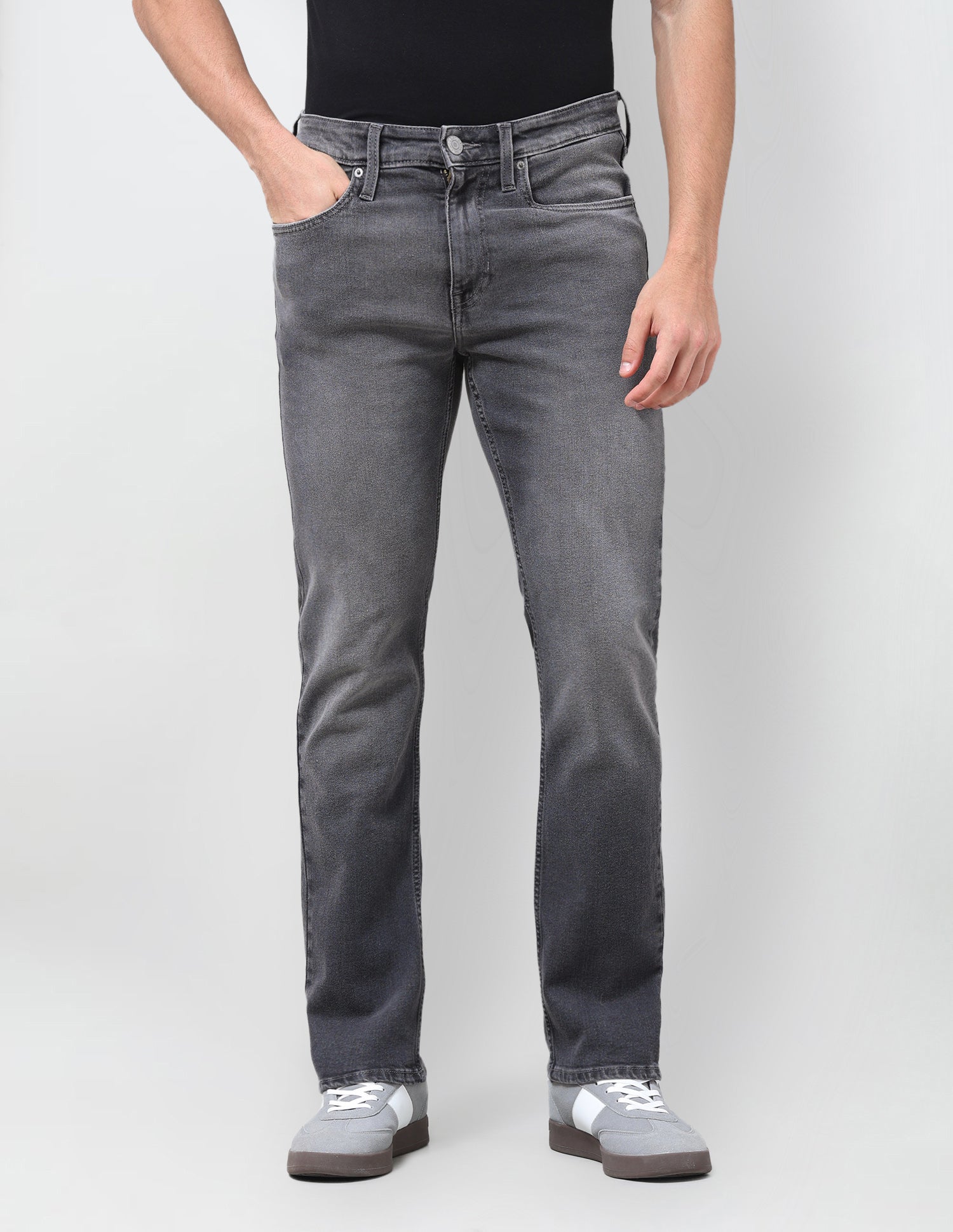 Harold Slim Straight Fit Grey Jeans Grey - U.S. Polo Assn. India | Large