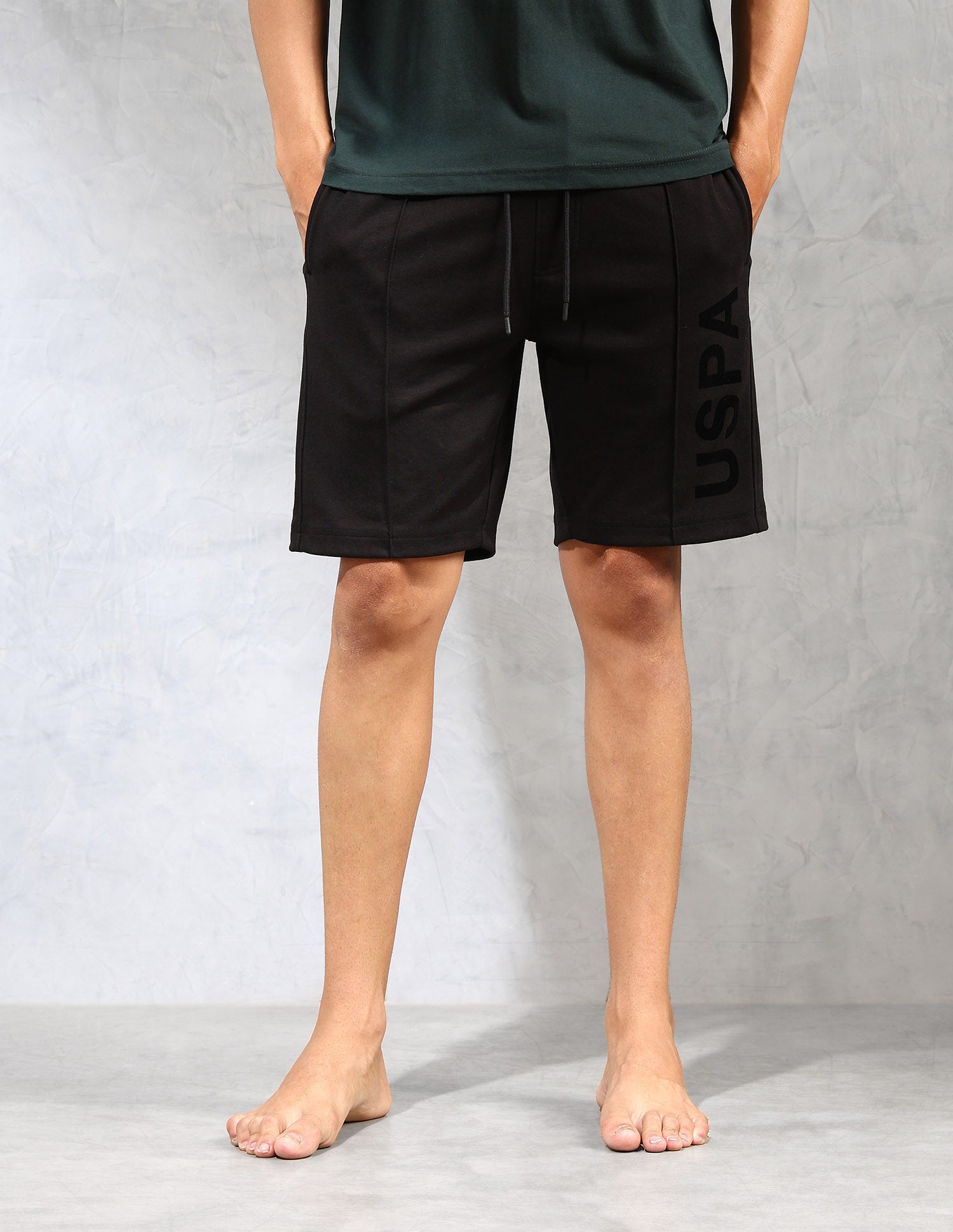 Brand Appliqued OES06 Lounge Shorts - Pack Of 1 Scarab - U.S. POLO ASSN. | Large