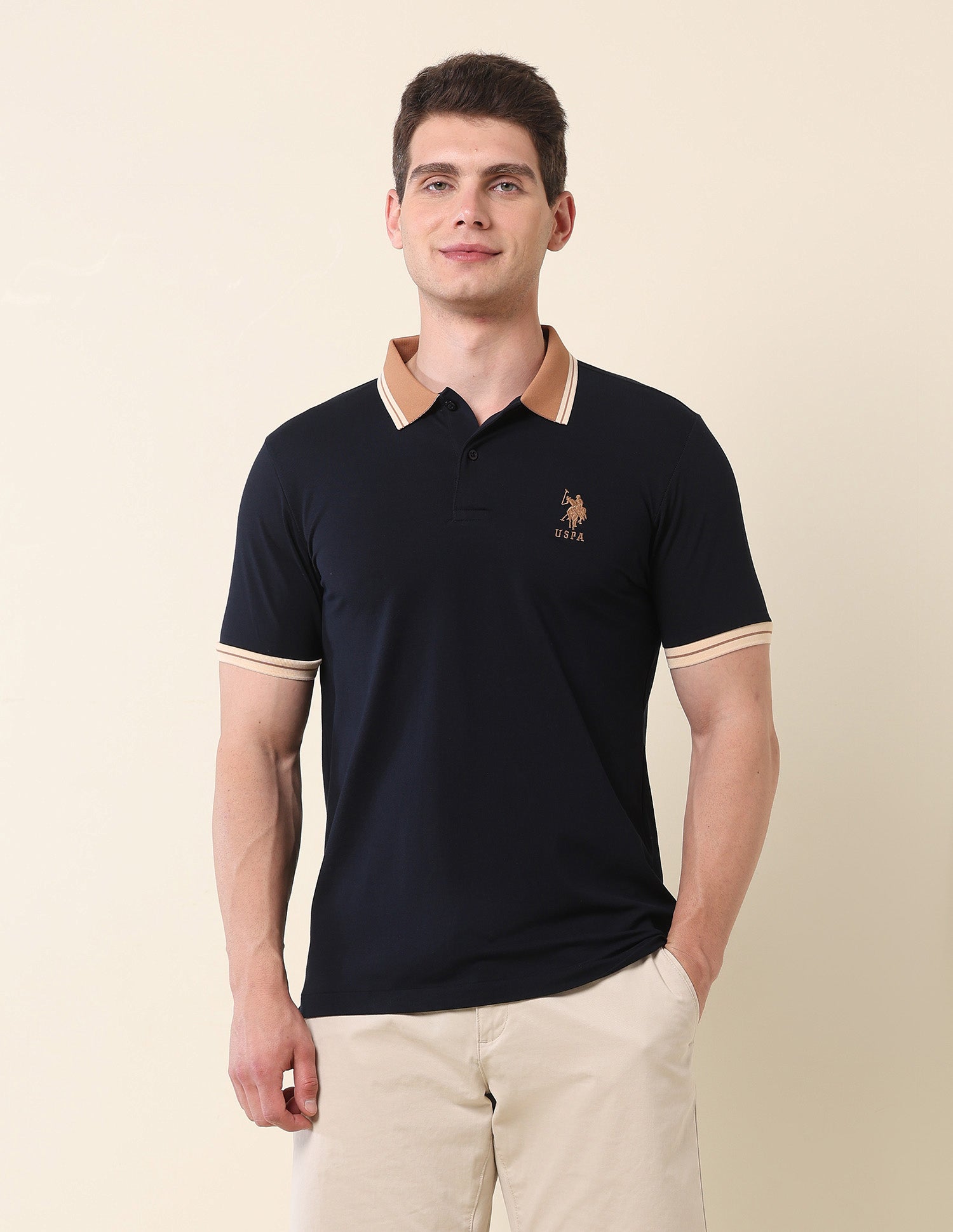 Slim Fit Classic Polo Shirt Navy - U.S. Polo Assn. India | Large