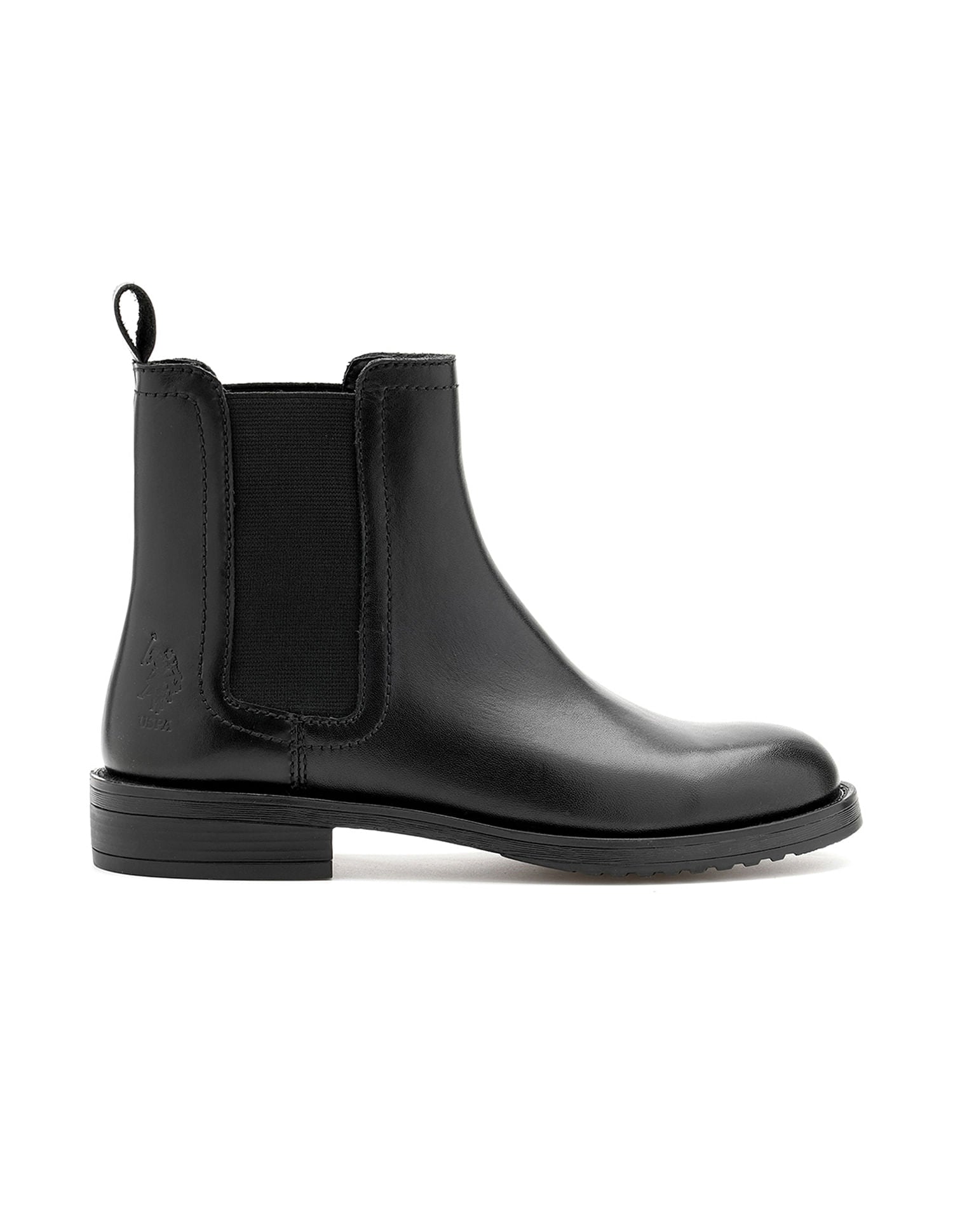 Women Antonella Leather Chelsea Boots Black - U.S. POLO ASSN. | Large