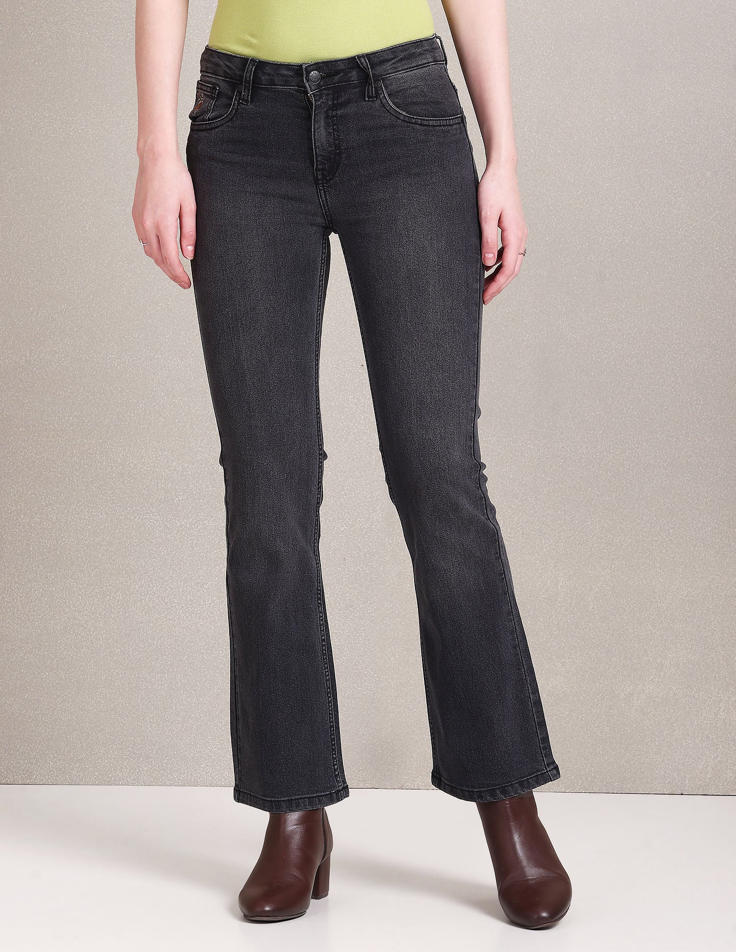 Mid Rise Bootcut Jeans Black - U.S. POLO ASSN. | Large