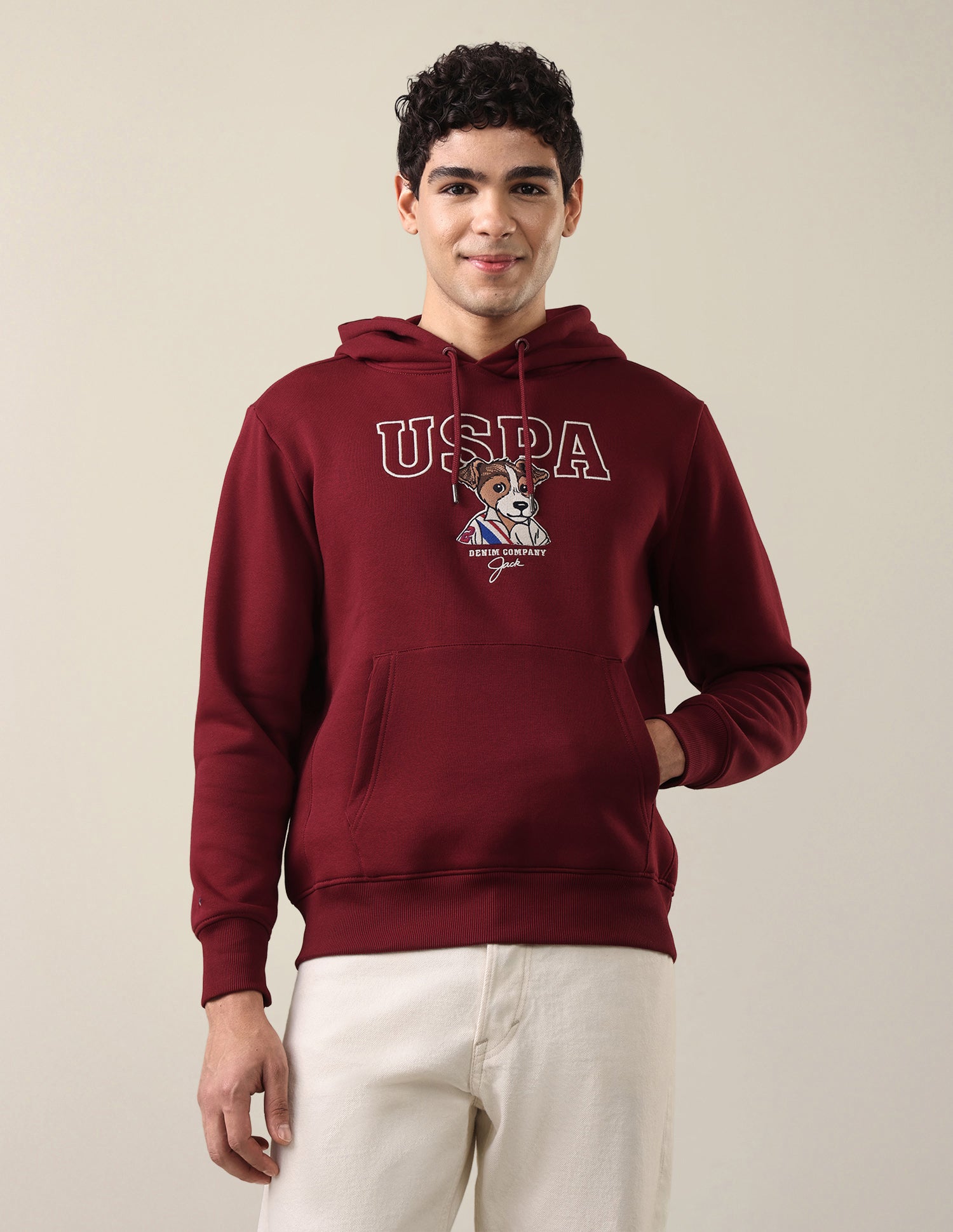 Graphic Brand Embroidered Regular Fit Sweatshirt Red - U.S. Polo Assn. India | Large