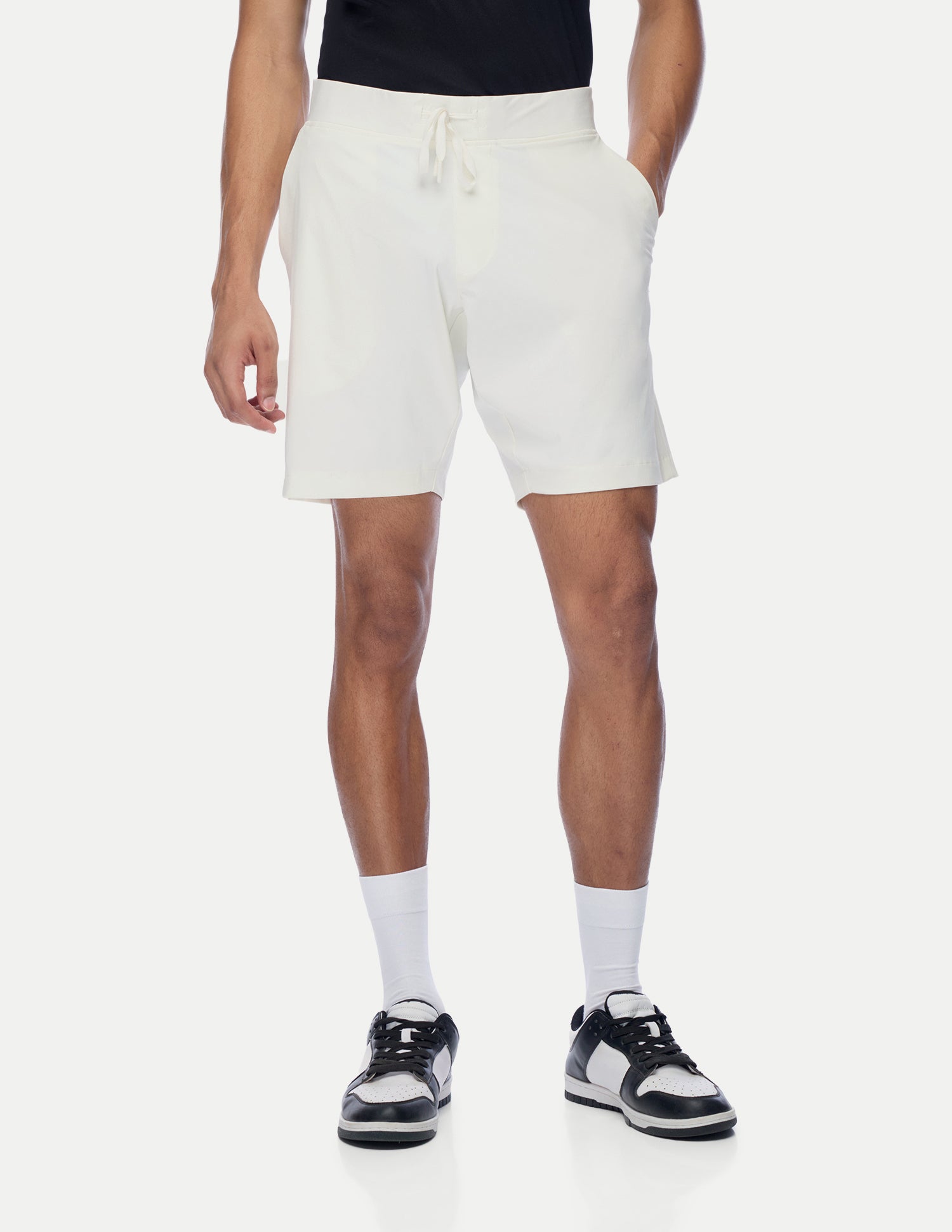 Mid Rise Regular Fit Active Shorts White - U.S. Polo Assn. India | Large