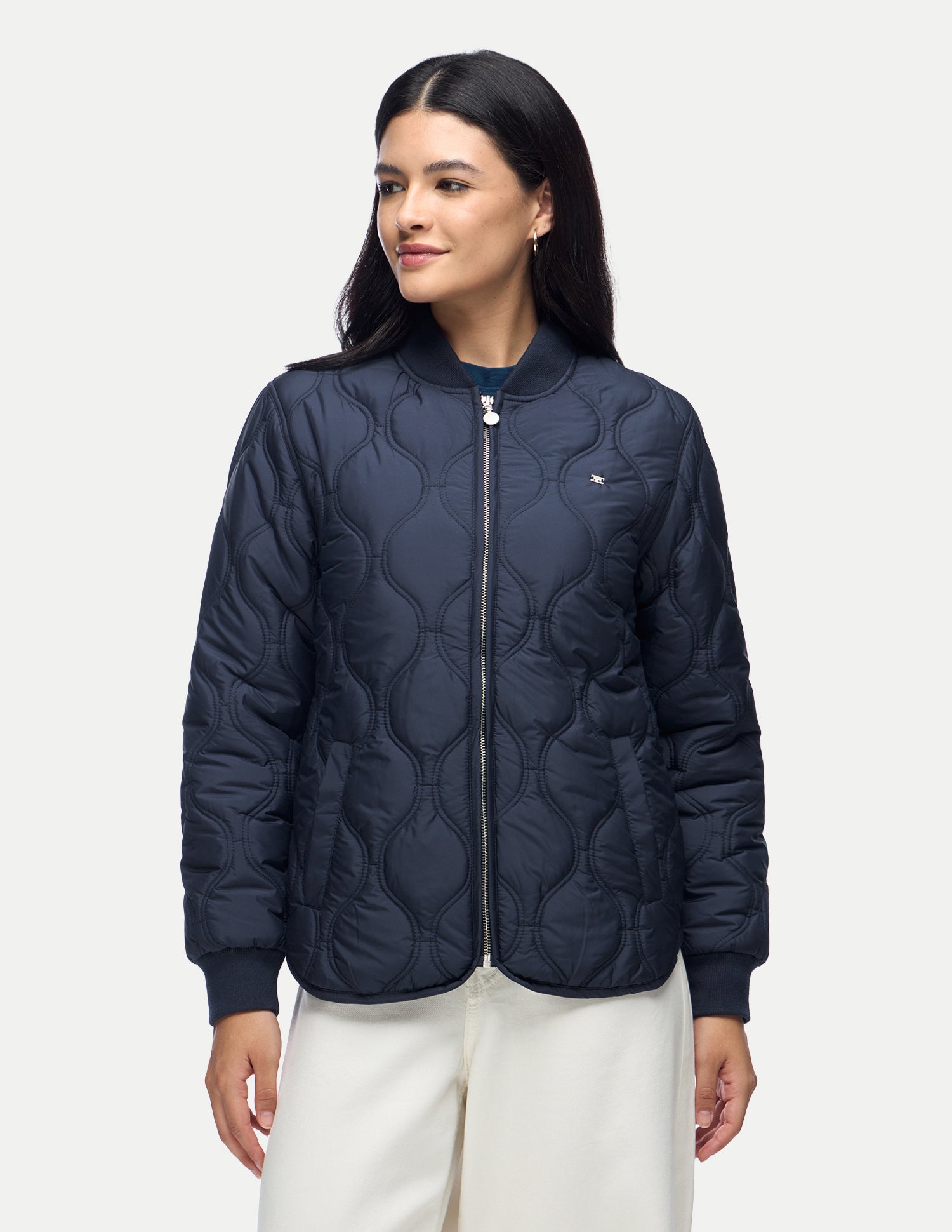 Relaxed Fit Quilted Jacket Navy - U.S. Polo Assn. India | Large