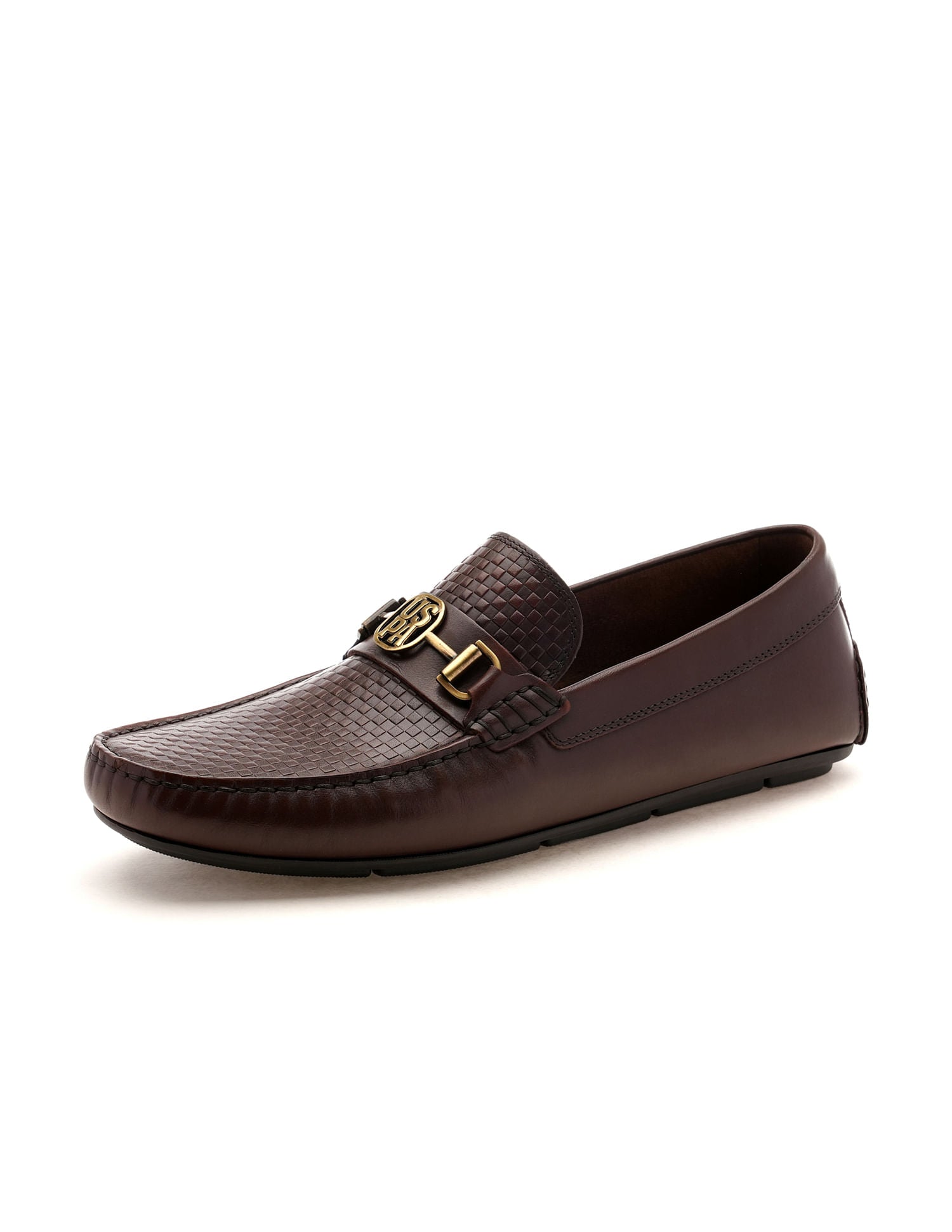 Men Solid Hano Loafers Brown - U.S. Polo Assn. India | Large