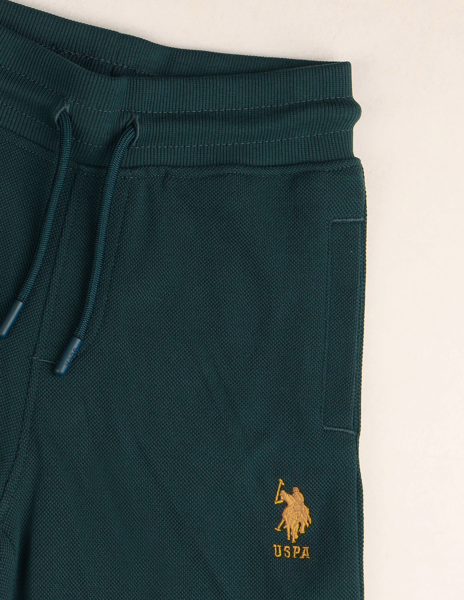 Mid Rise Solid Track Pants Teal - U.S. Polo Assn. India | Large