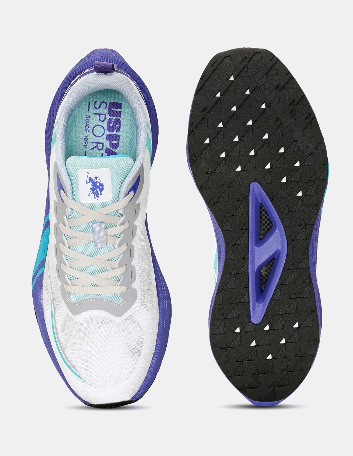 Men Erwin USPA Sport Runpro Running Shoes Blue - U.S. Polo Assn. India | Large