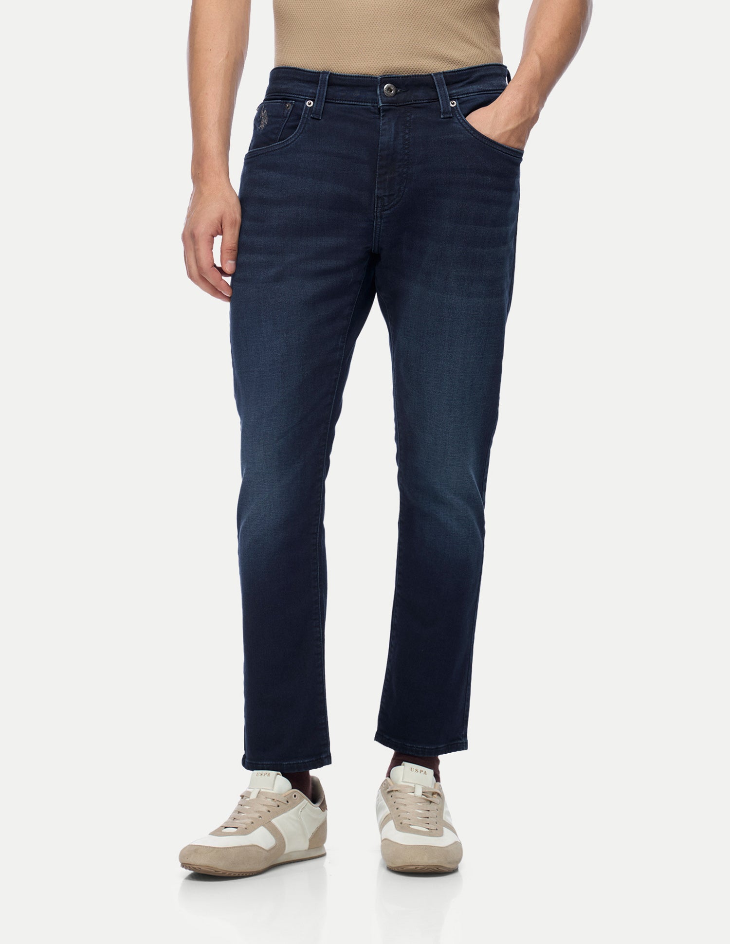 Henry Tapered Fit Blue Jeans Dark Blue - U.S. Polo Assn. India | Large