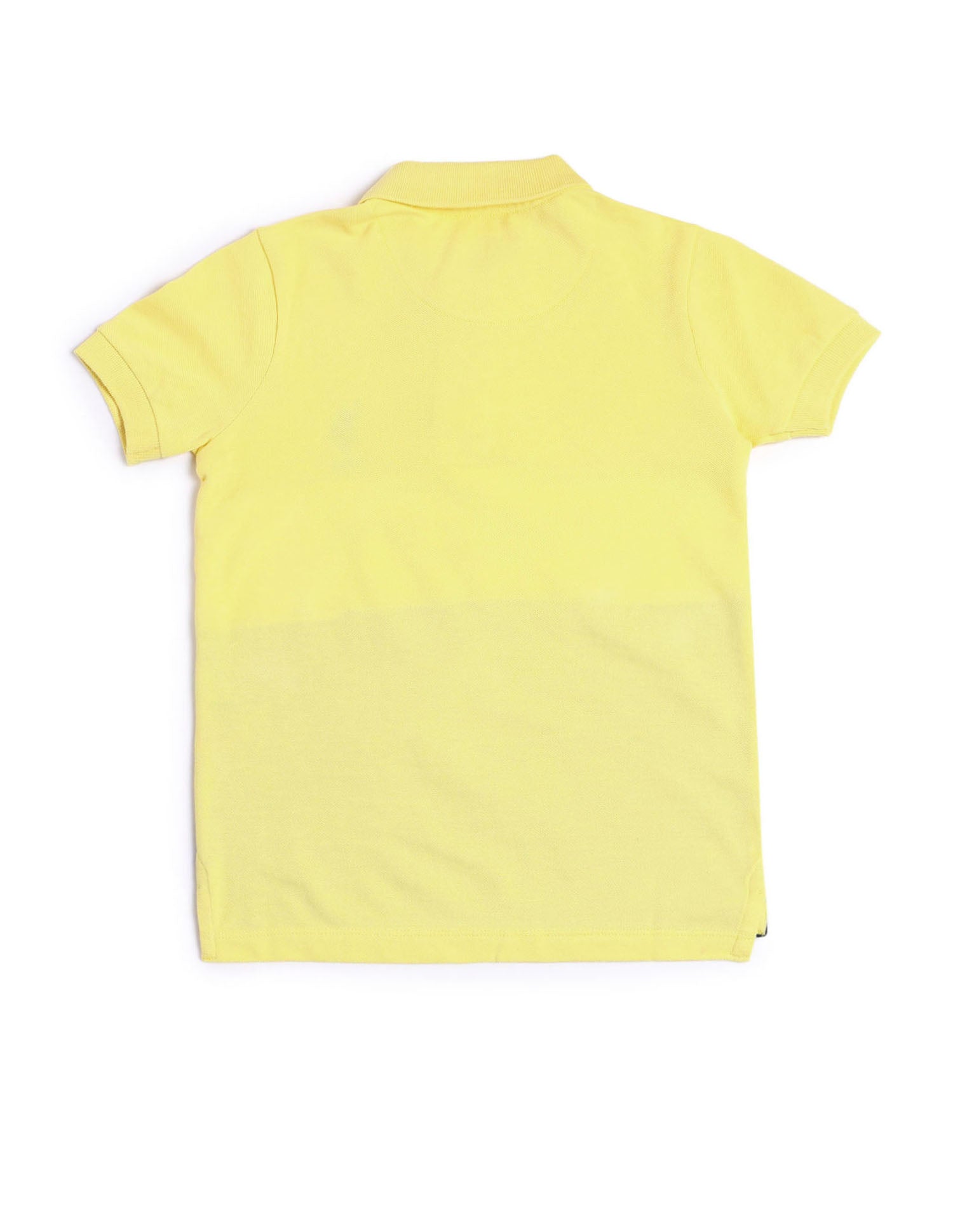 Boys Colourblock Regular Fit Polo Shirt Light Yellow - U.S. POLO ASSN. | Large