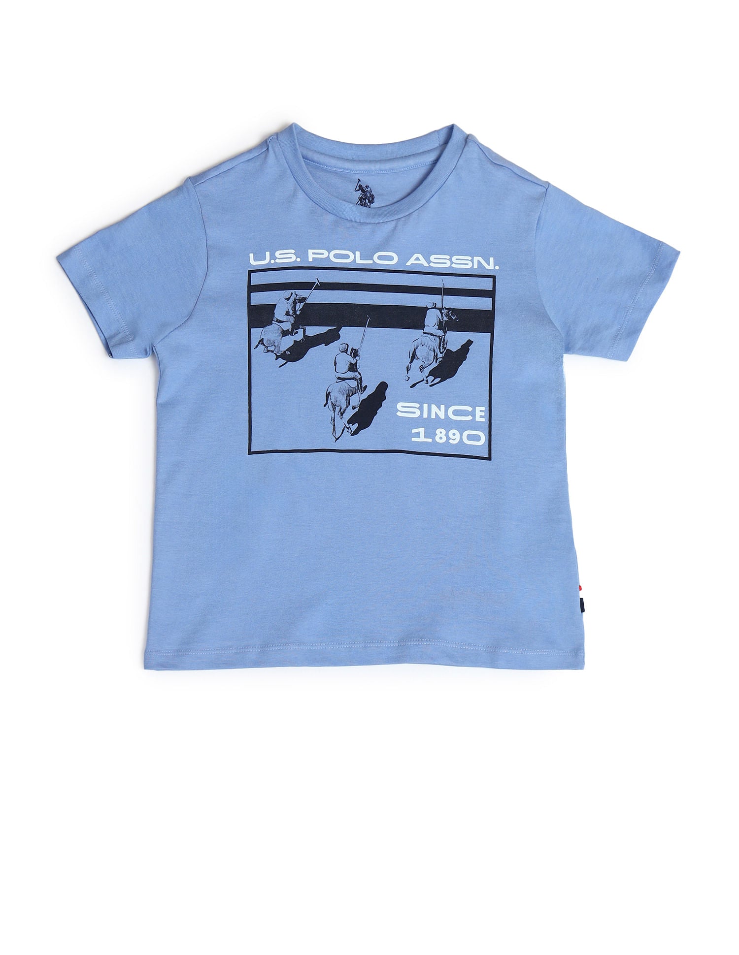 Boys Brand Printed T-Shirt Hydrangea - U.S. Polo Assn. India | Large