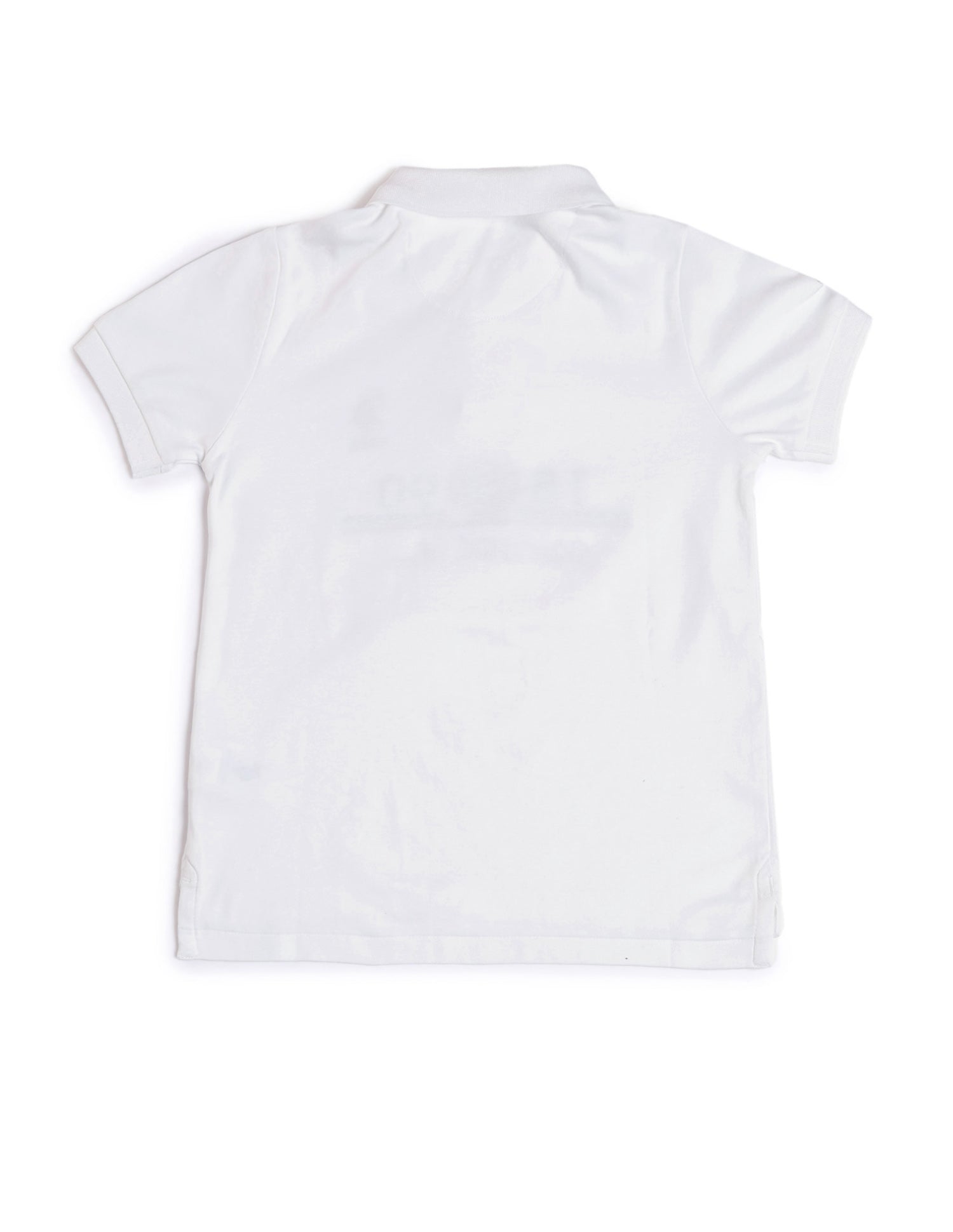Boys Brand Printed Regular Fit Polo Shirt White - U.S. POLO ASSN. | Large