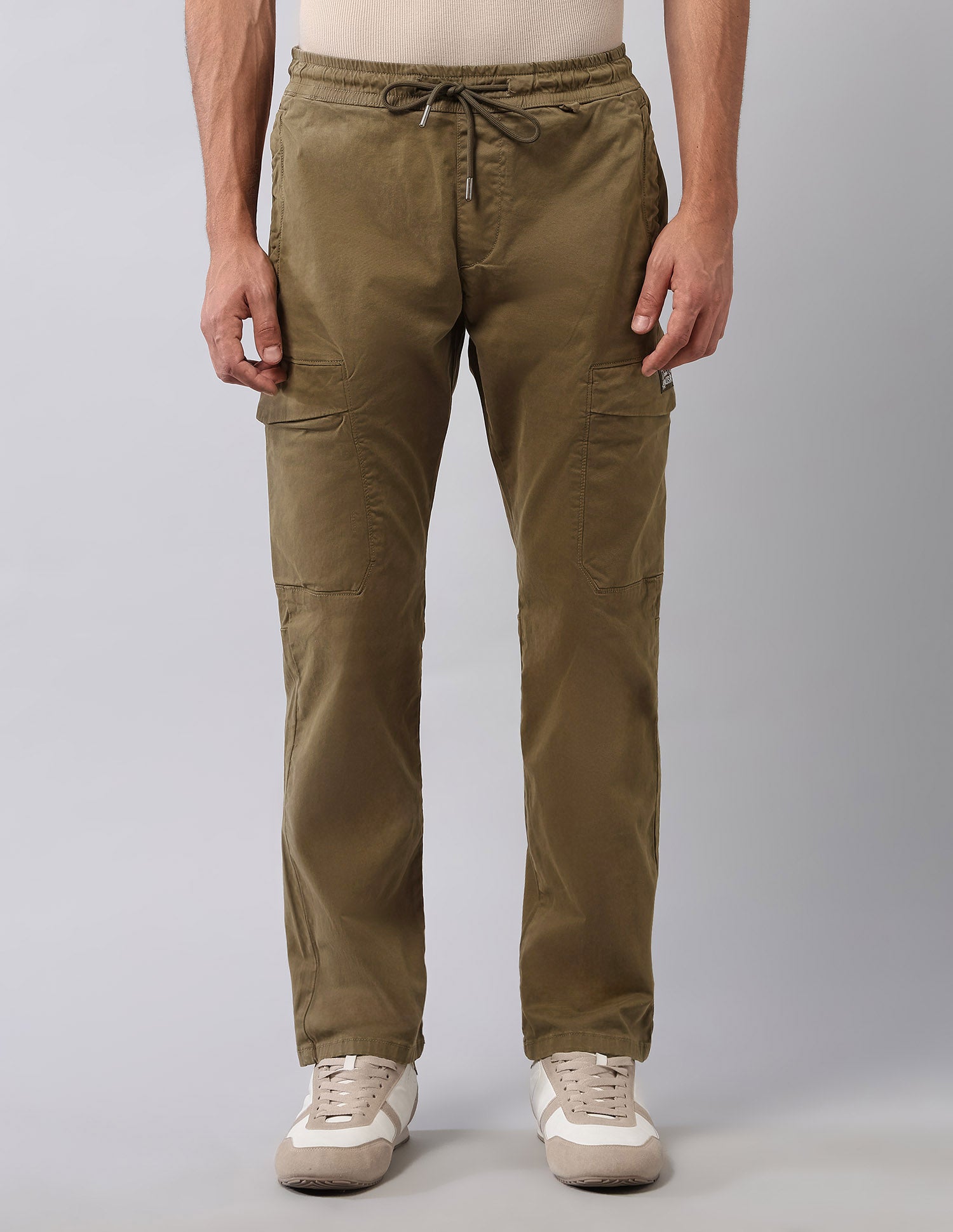 Straight Fit Twill Cargos Tan - U.S. Polo Assn. India | Large