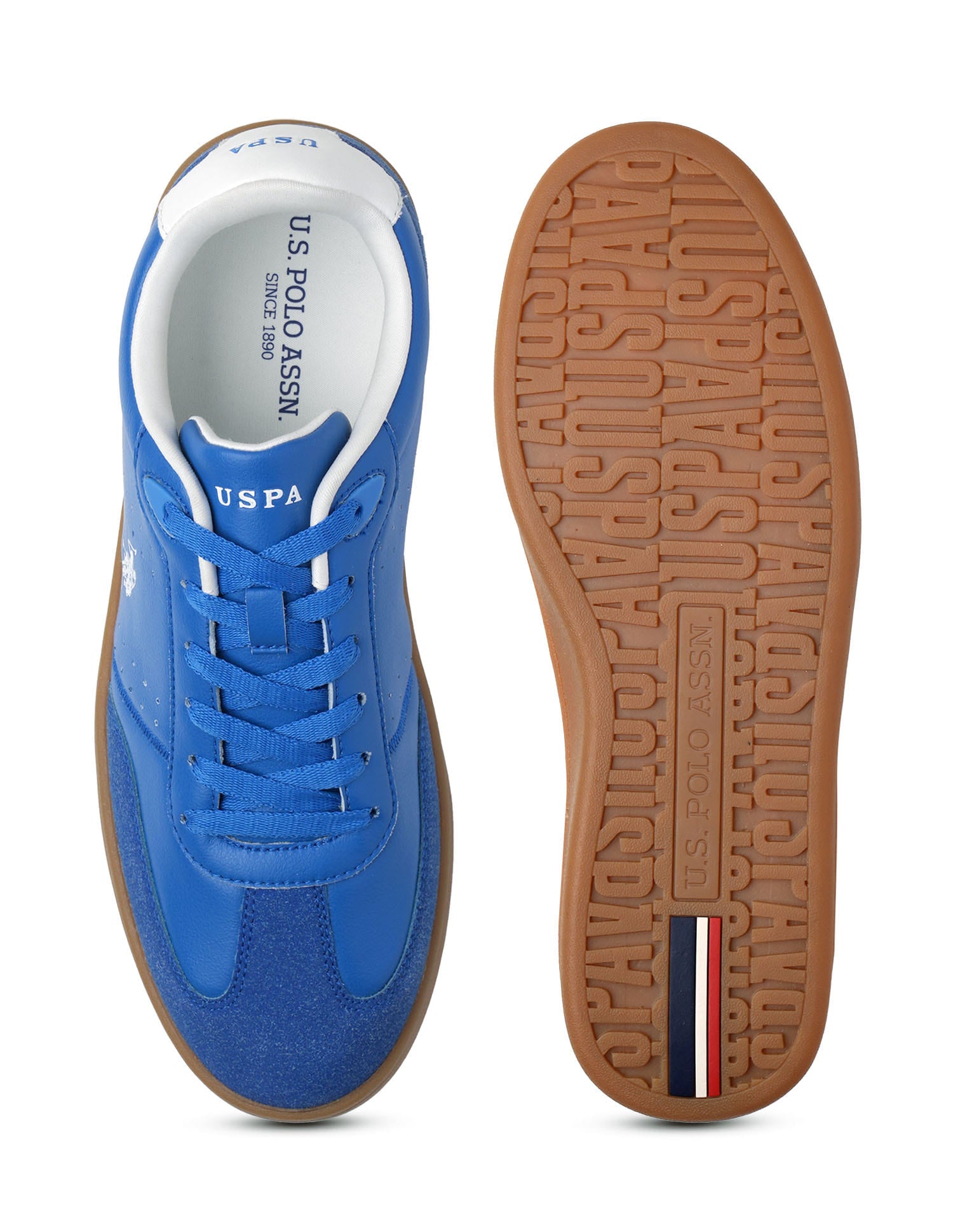 Men Cenik Colourblocked Sneakers Blue - U.S. Polo Assn. India | Large