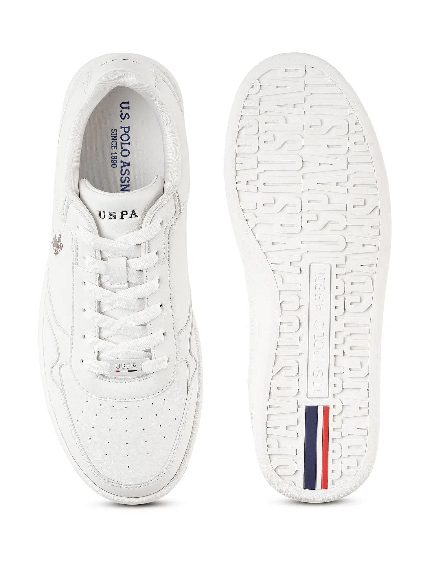 Men Haiman 2.0 Solid Sneakers White - U.S. POLO ASSN. | Large