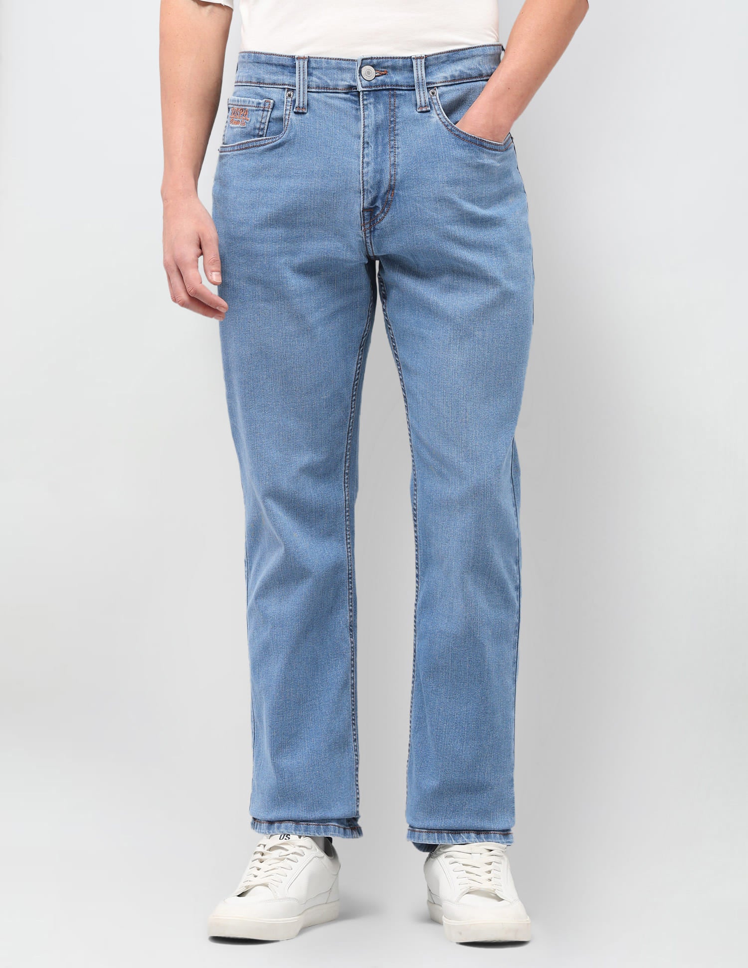 Solid Bootcut Jeans Blue - U.S. Polo Assn. India | Large