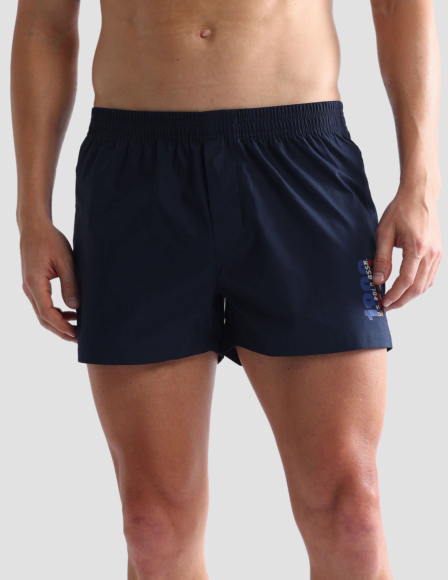 Pure Cotton Solid OEX03 Boxers - Pack Of 1 Navy - U.S. POLO ASSN. | Large