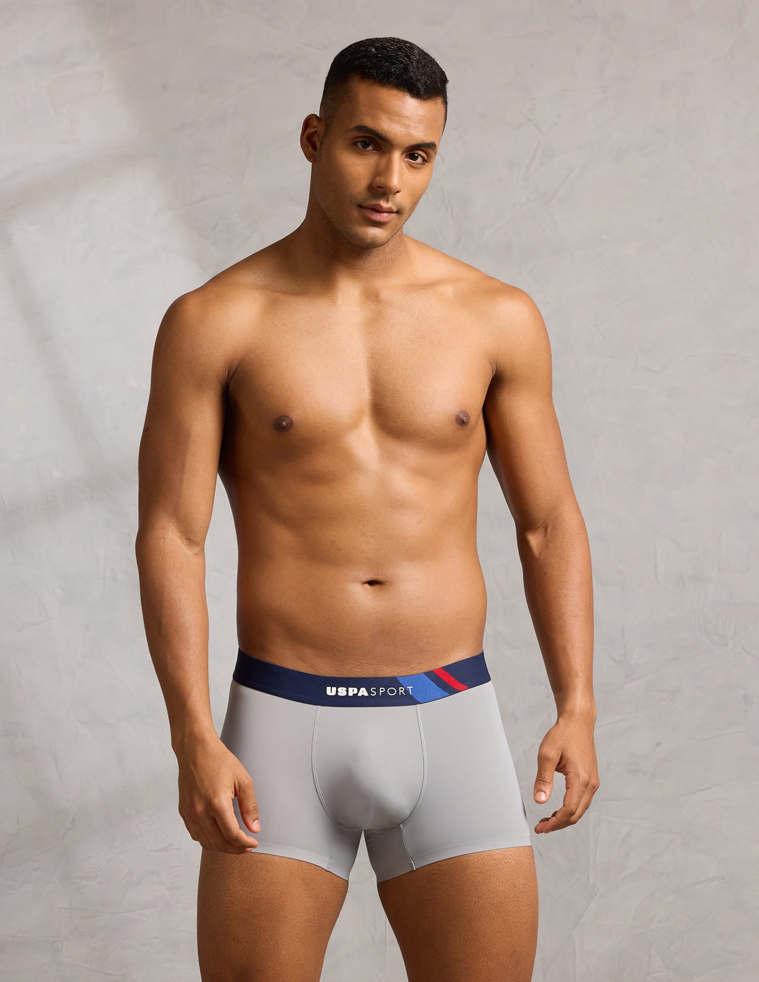 Micro Fibre High Stretch Trunk Light Grey - U.S. Polo Assn. India | Large
