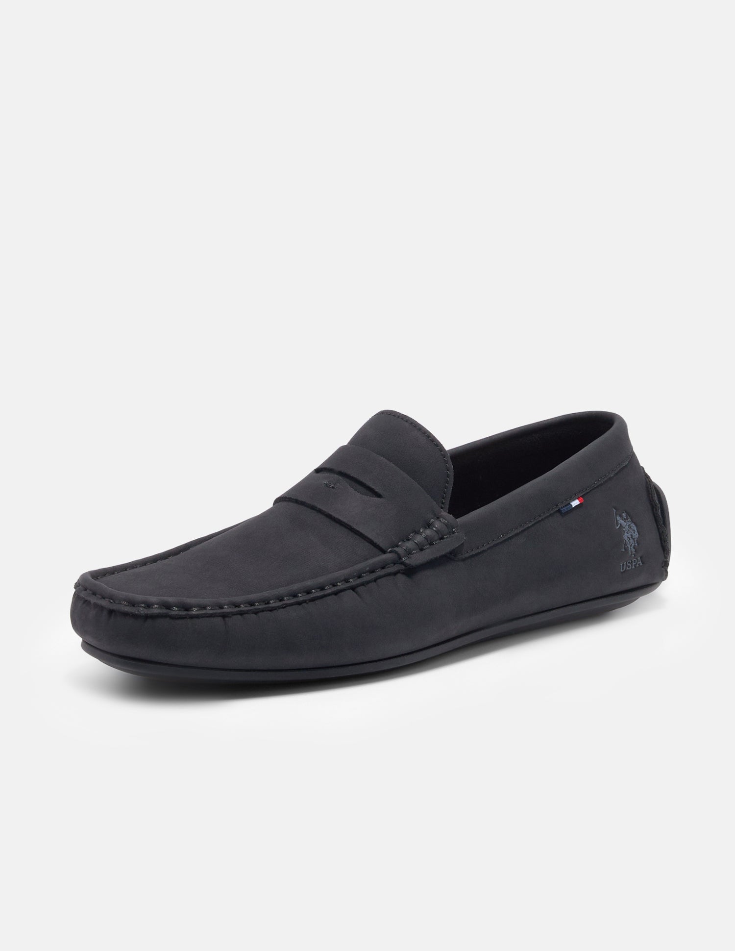 Round Toe Elric Loafers Black - U.S. Polo Assn. India | Large
