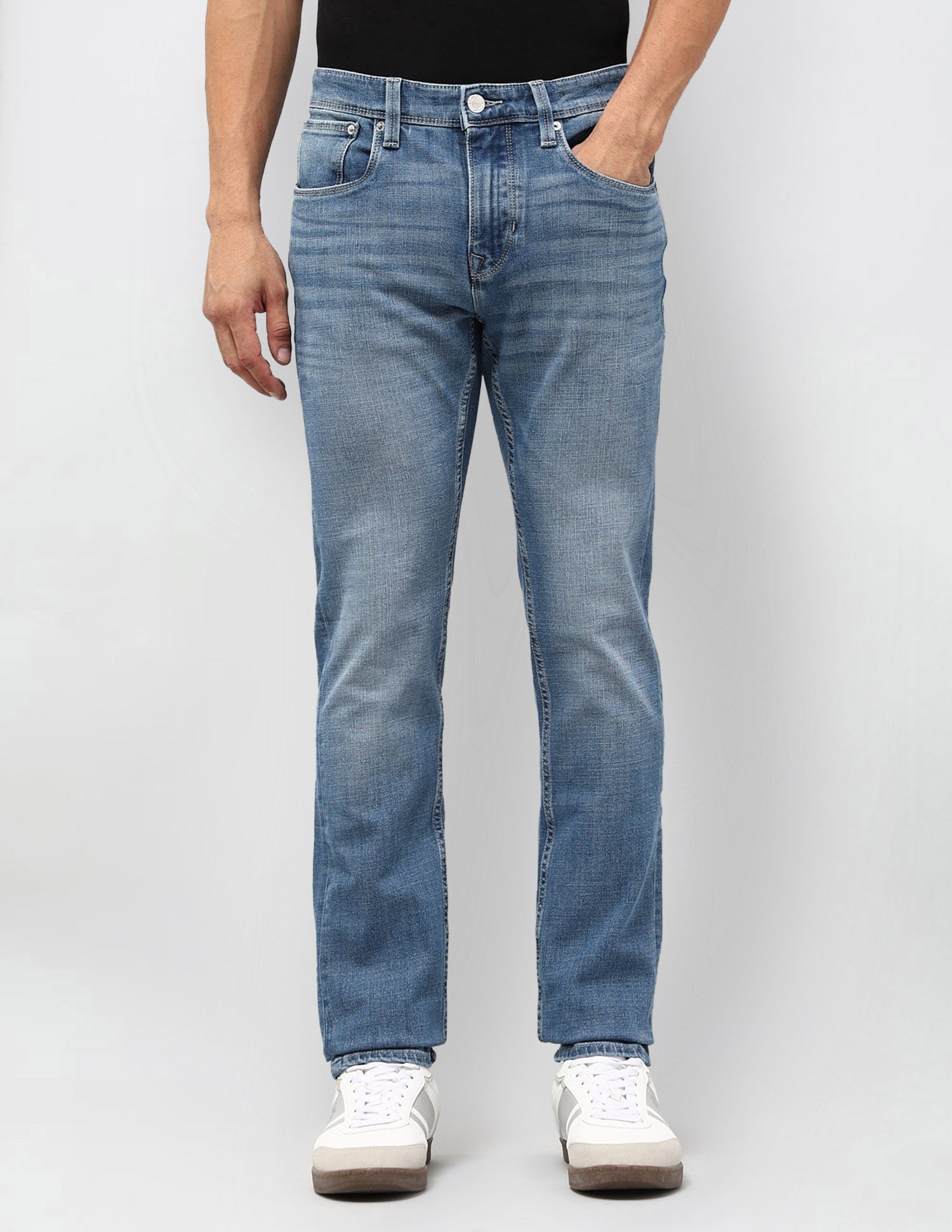 Regallo Skinny Fit Blue Jeans Light Blue - U.S. Polo Assn. India | Large
